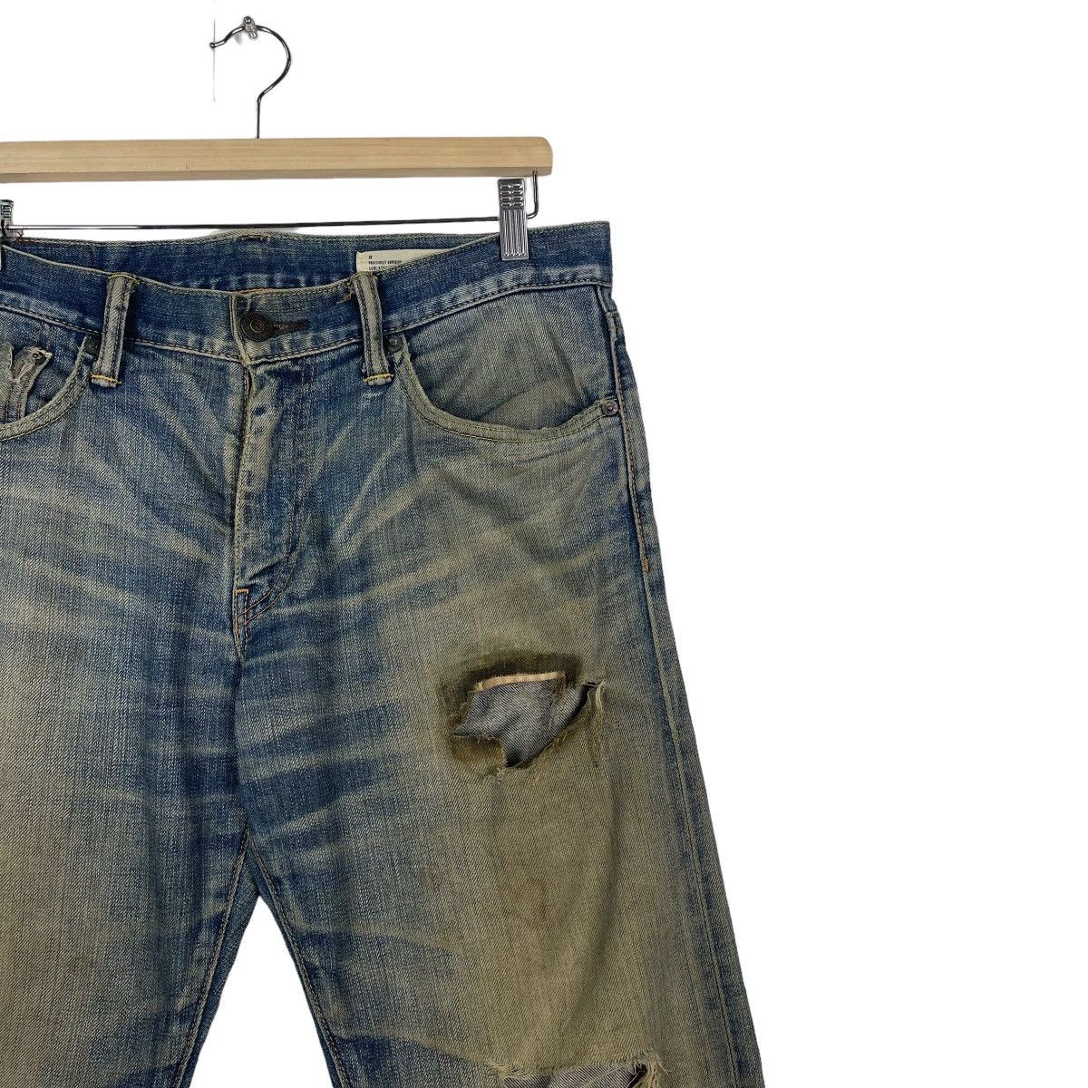 Levi's LEVIS 511 SELVEDGE DISTRESSED ZIPPER FLY DENIM JEANS Size US 35 - 5 Thumbnail
