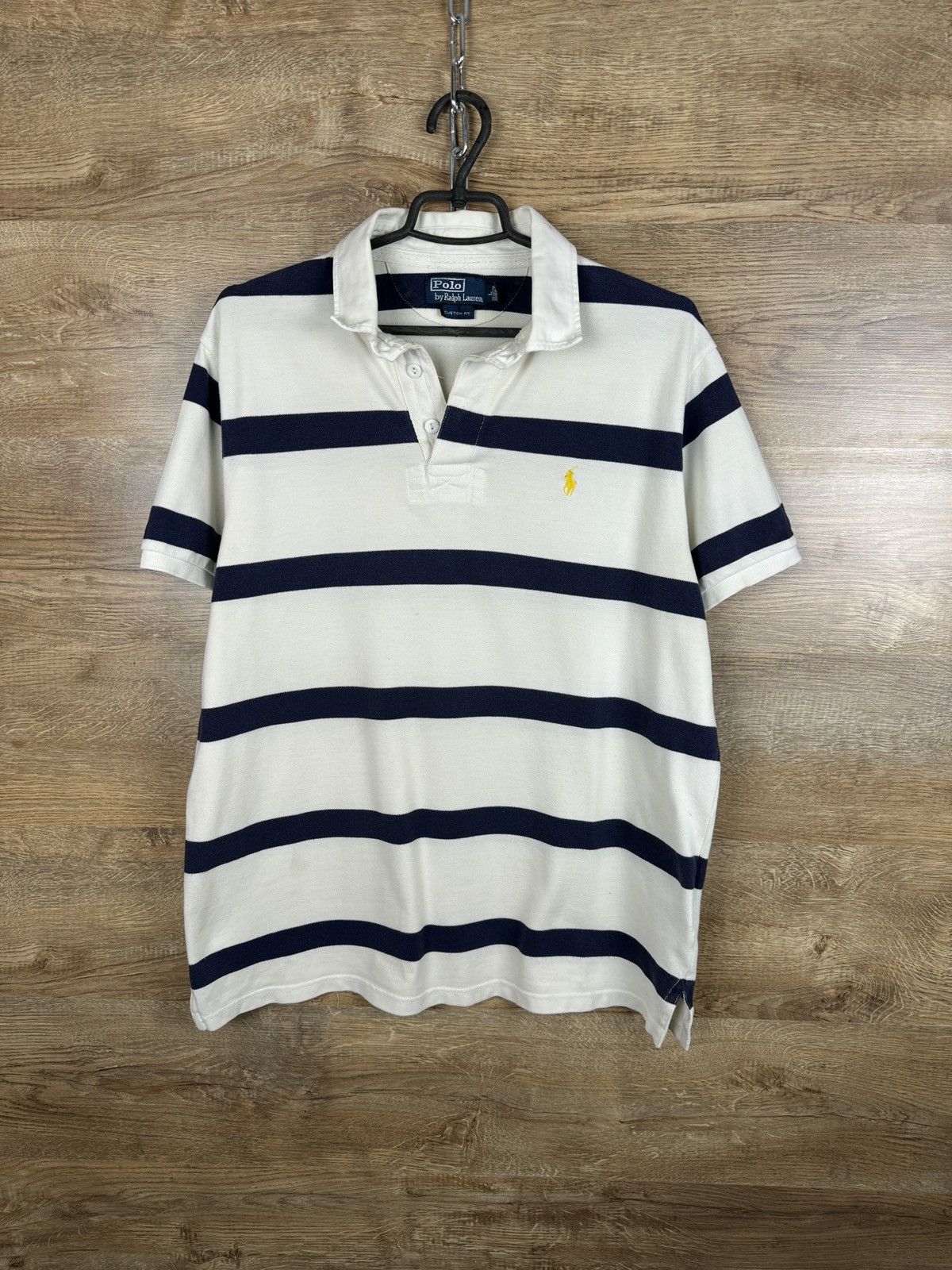 Polo Ralph Lauren × Vintage Mens Vintage Polo Ralph Lauren Polos rugby T-shirt stripes Size US L / EU 52-54 / 3 - 1 Thumbnail