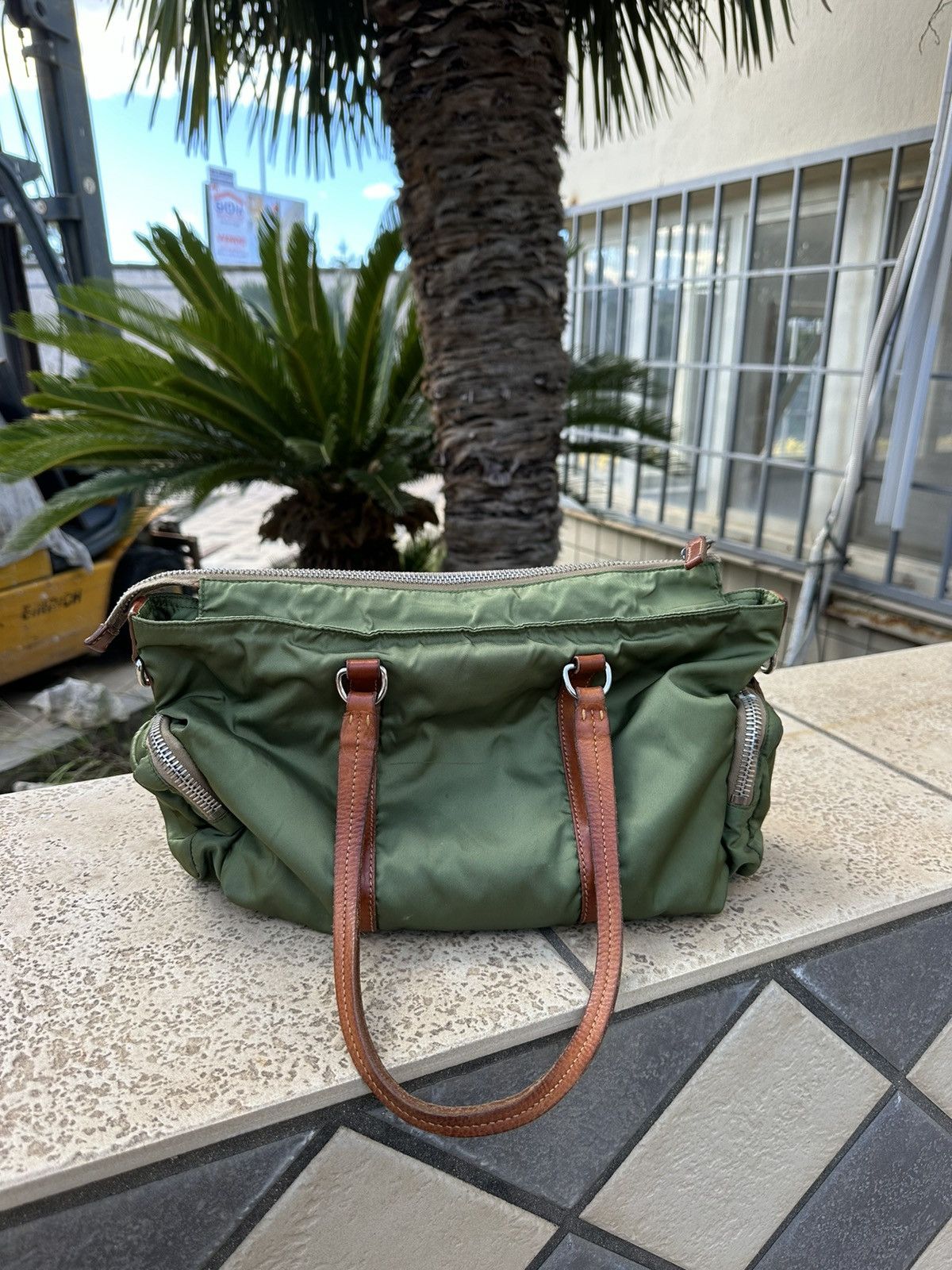 Miu Miu Miu Miu Nylon Green Bag RARE Size ONE SIZE - 8 Thumbnail