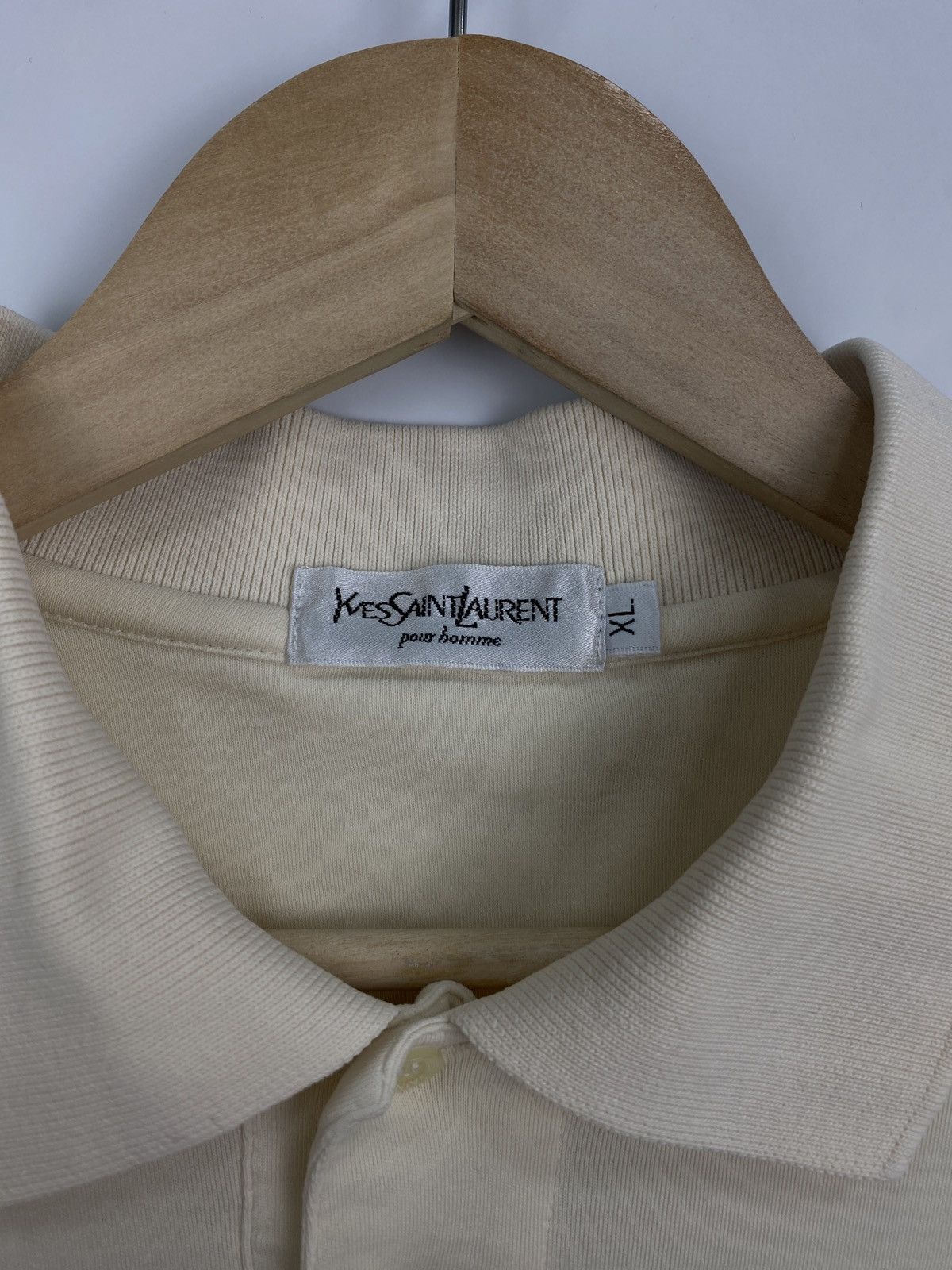 Yves Saint Laurent Vintage 90s YSL Pour Homme Polo T-Shirt Yves Saint Laurent Size US XL / EU 56 / 4 - 5 Thumbnail