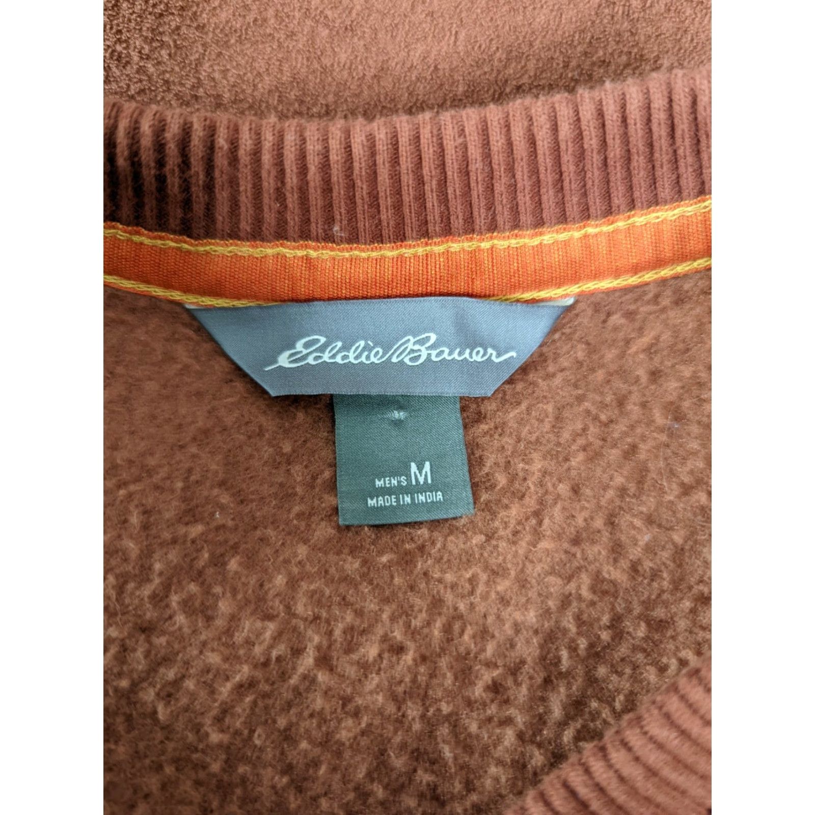 Eddie Bauer Eddie Bauer Sweatshirt Henley Men's M 3 Snap Terry Cloth Rust Orange Sweatshirt Mens"} Size US M / EU 48-50 / 2 - 2 Thumbnail