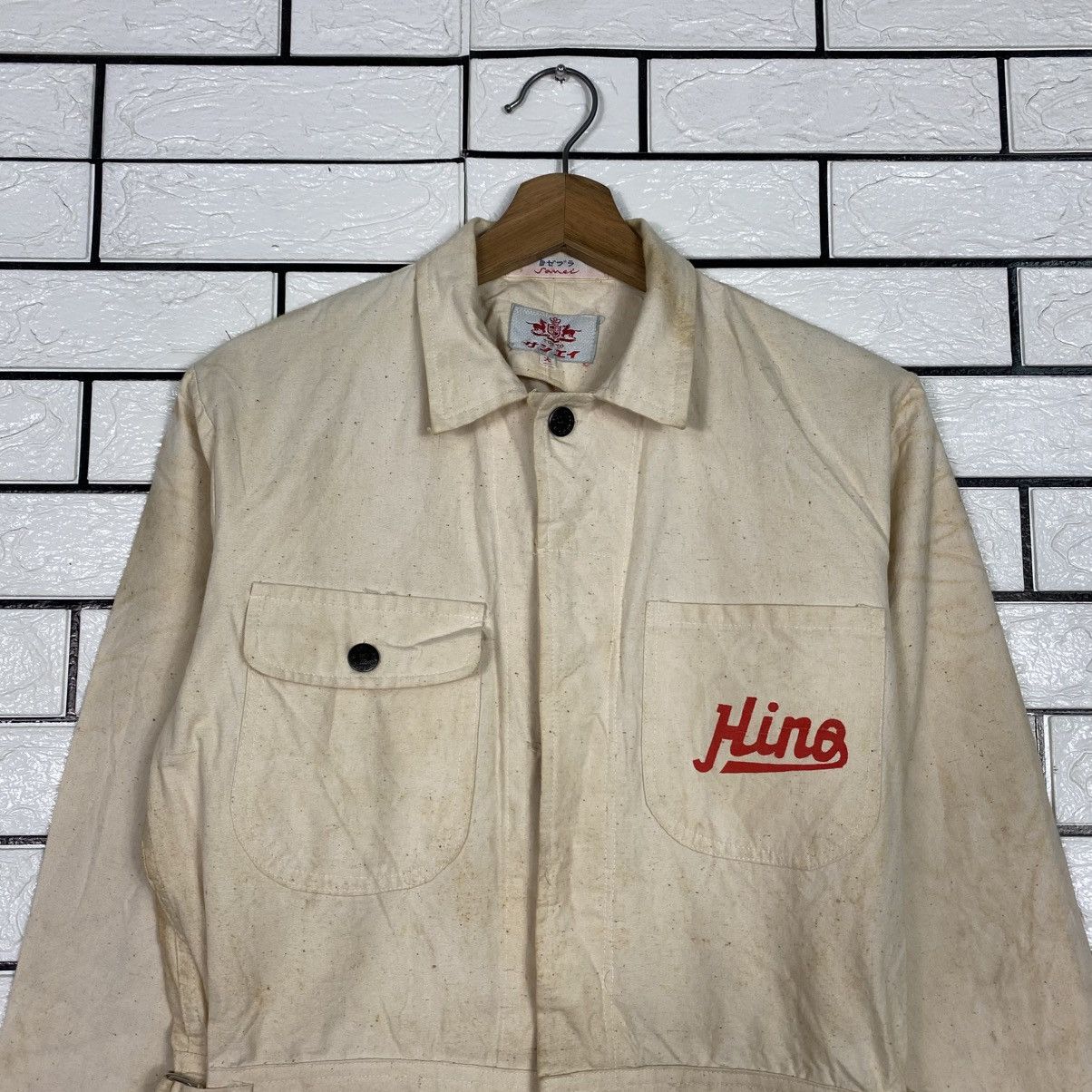 Japanese Brand Tokyo Hino Diesel Coverall Worker Duck Canvas Detroit Size US 30 / EU 46 - 4 Thumbnail