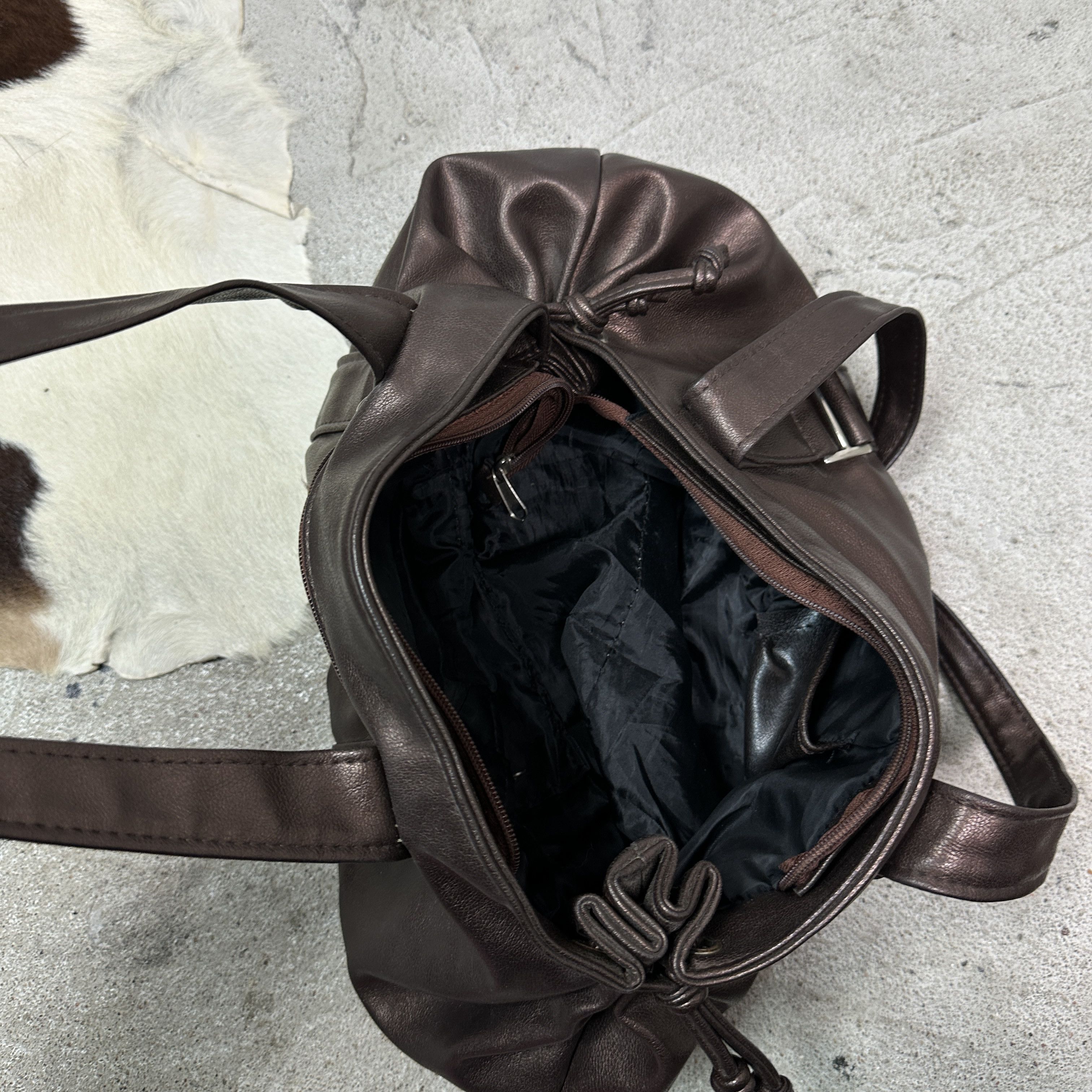 Vintage Vintage Avant Garde Vintage Hobo Brown Metallic Bag Y2K Size ONE SIZE - 5 Thumbnail