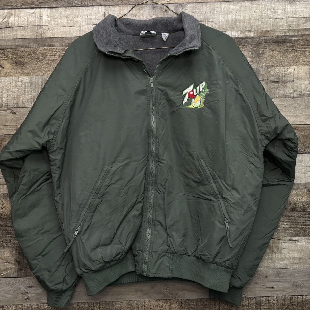 Vintage Vintage 7 Up Soda Bomber Jacket Size US L / EU 52-54 / 3 - 1 Thumbnail