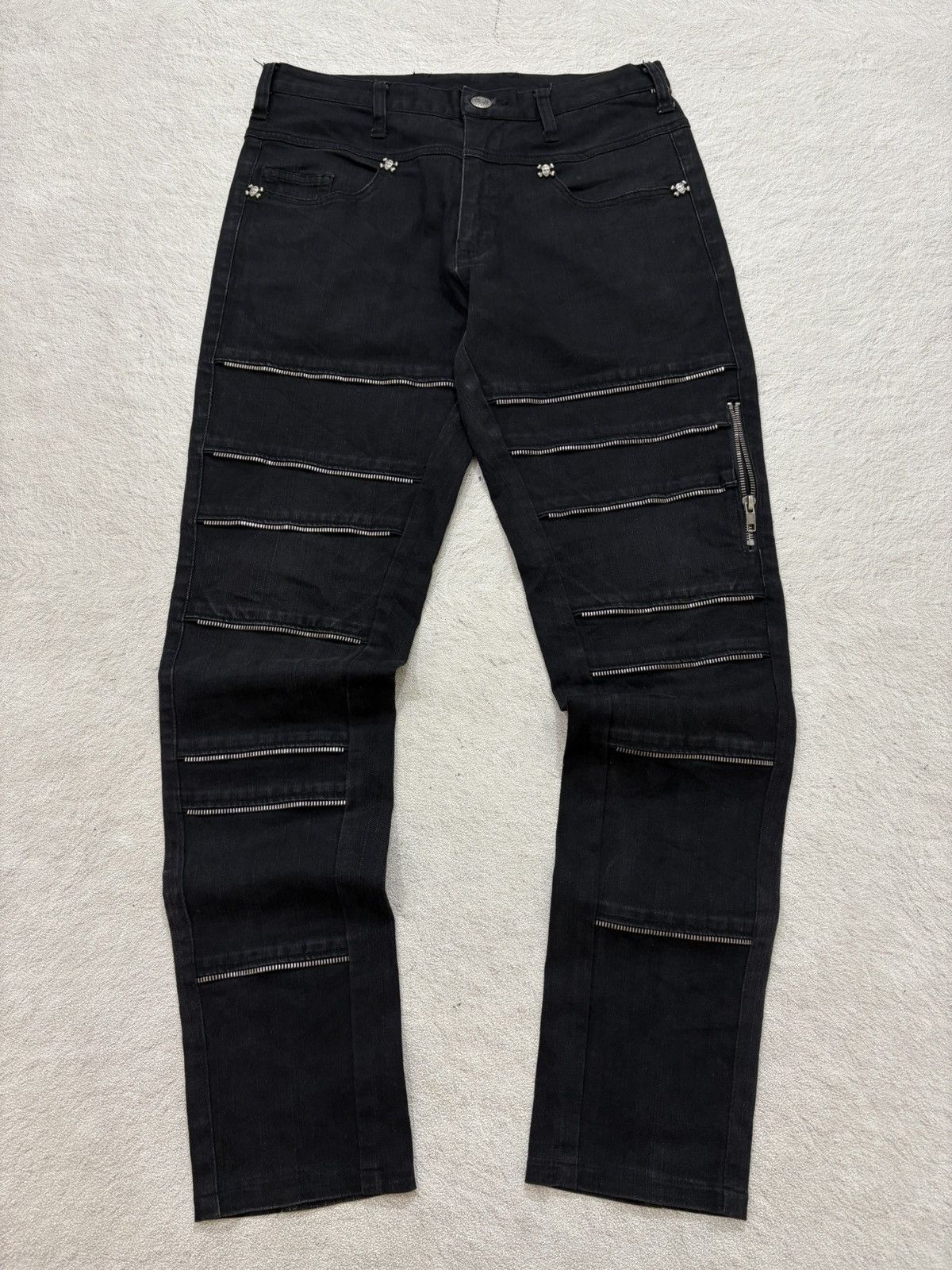 Undercover 2000s Franki morrele milan skull pants Vkei style Size US 29 - 1 Thumbnail