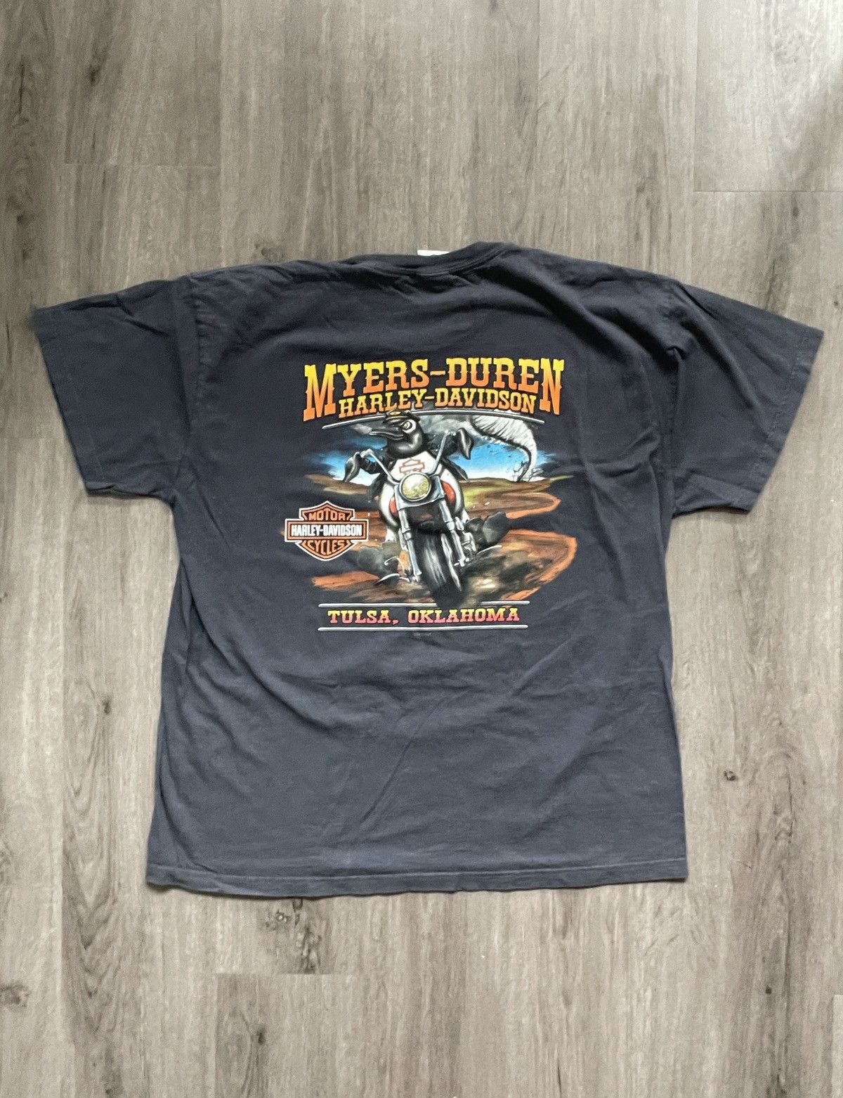 Harley Davidson Harley Davidson “Myers - Tulsa, Oklahoma” T-shirt (Sz. XL) Size US XL / EU 56 / 4 - 1 Thumbnail