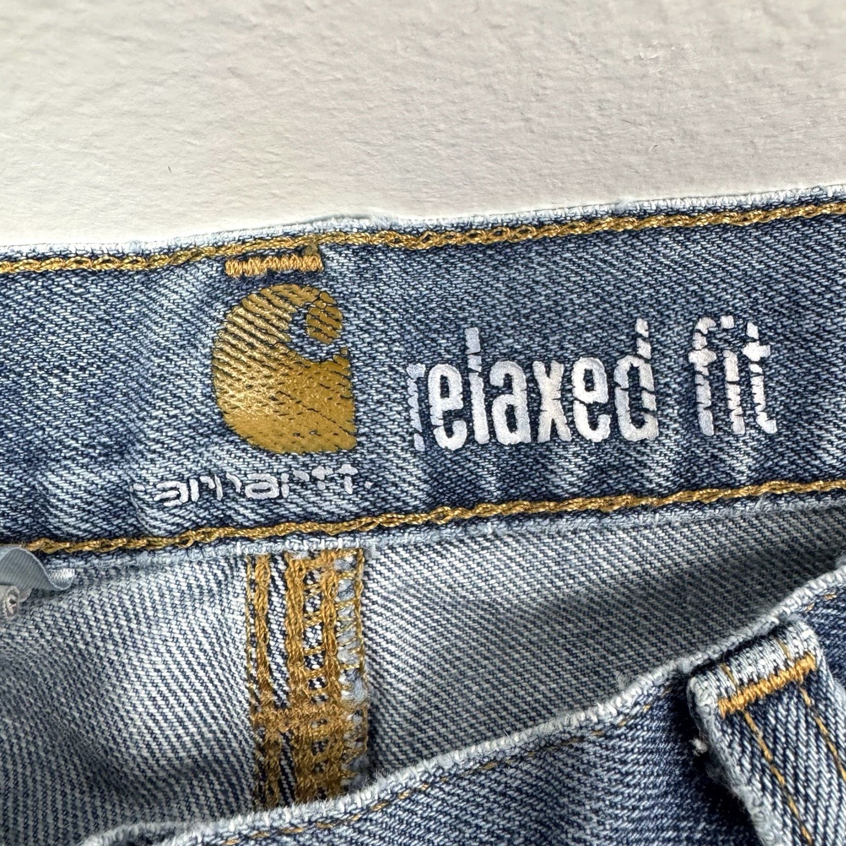 Carhartt VINTAGE Carhartt Jeans Adult 31x30 Blue Relaxed Fit Grunge Y2K Mens Size US 31 - 5 Thumbnail