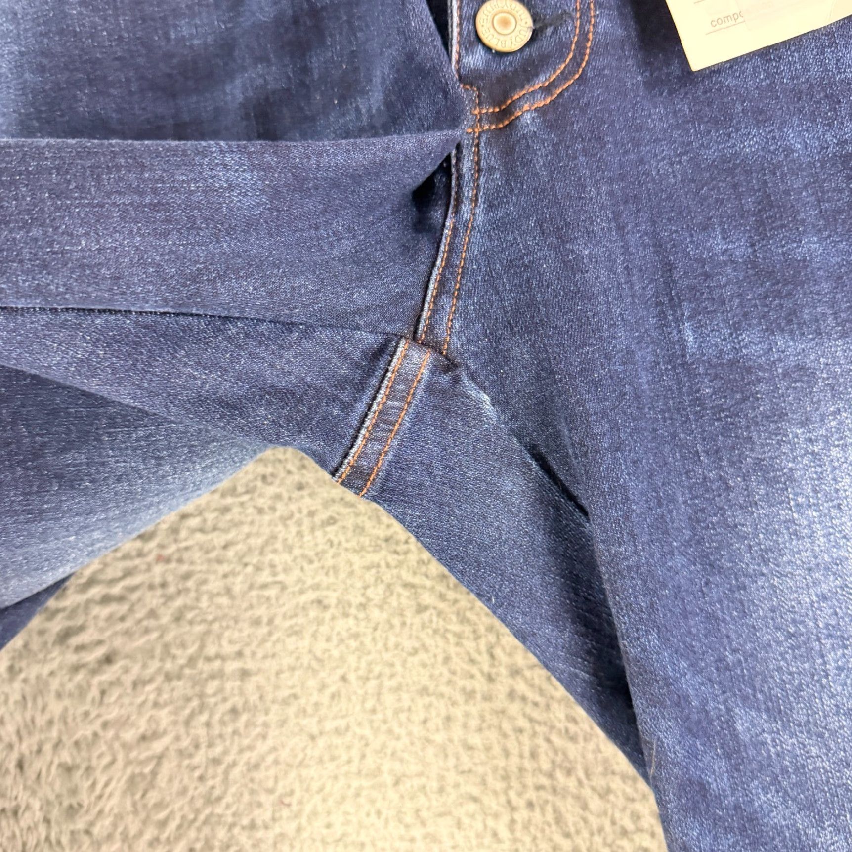 Vintage Judy Blue Jeans Womens Size 28 Blue Denim Straight Leg High Waist Dark Wash Jeans Size 28" / US 6 / IT 42 - 5 Thumbnail