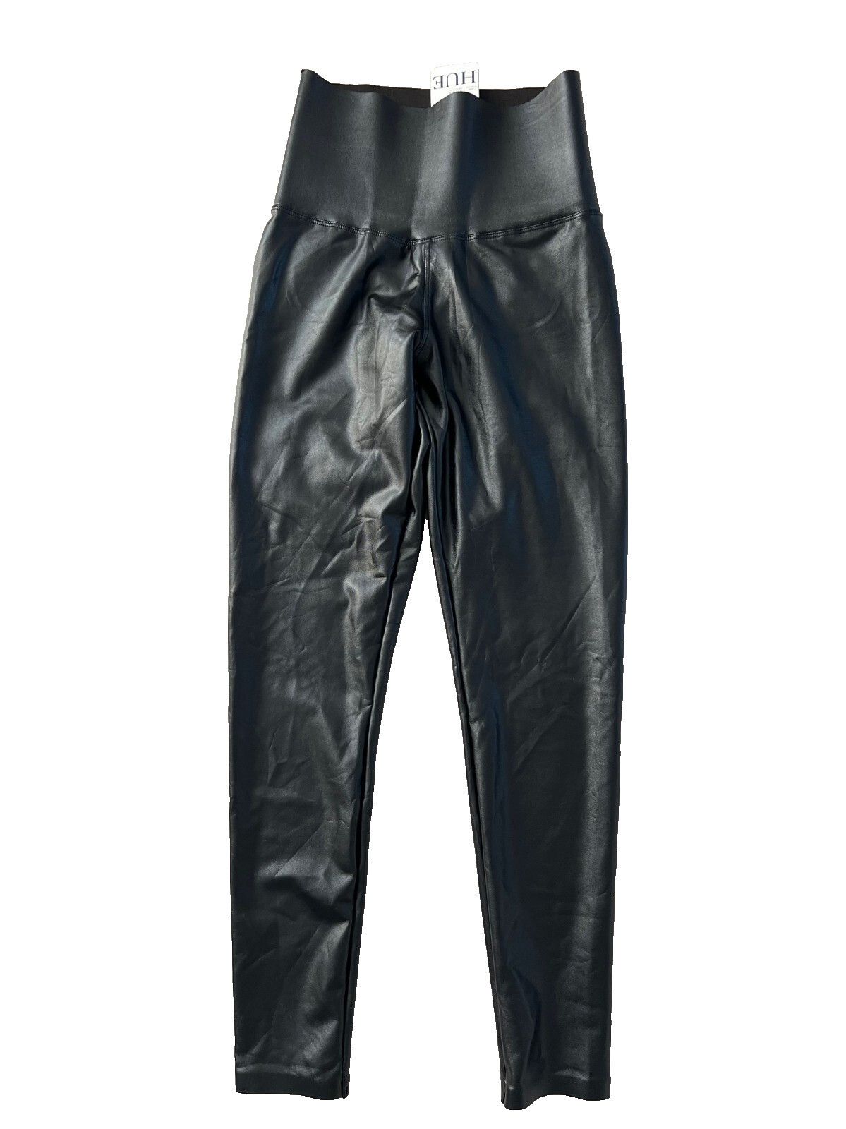 Other HUE U23621 Tummy Control Faux Leather Leggings Black ( S ) Size 24" / US 00 / IT 34 - 2 Thumbnail