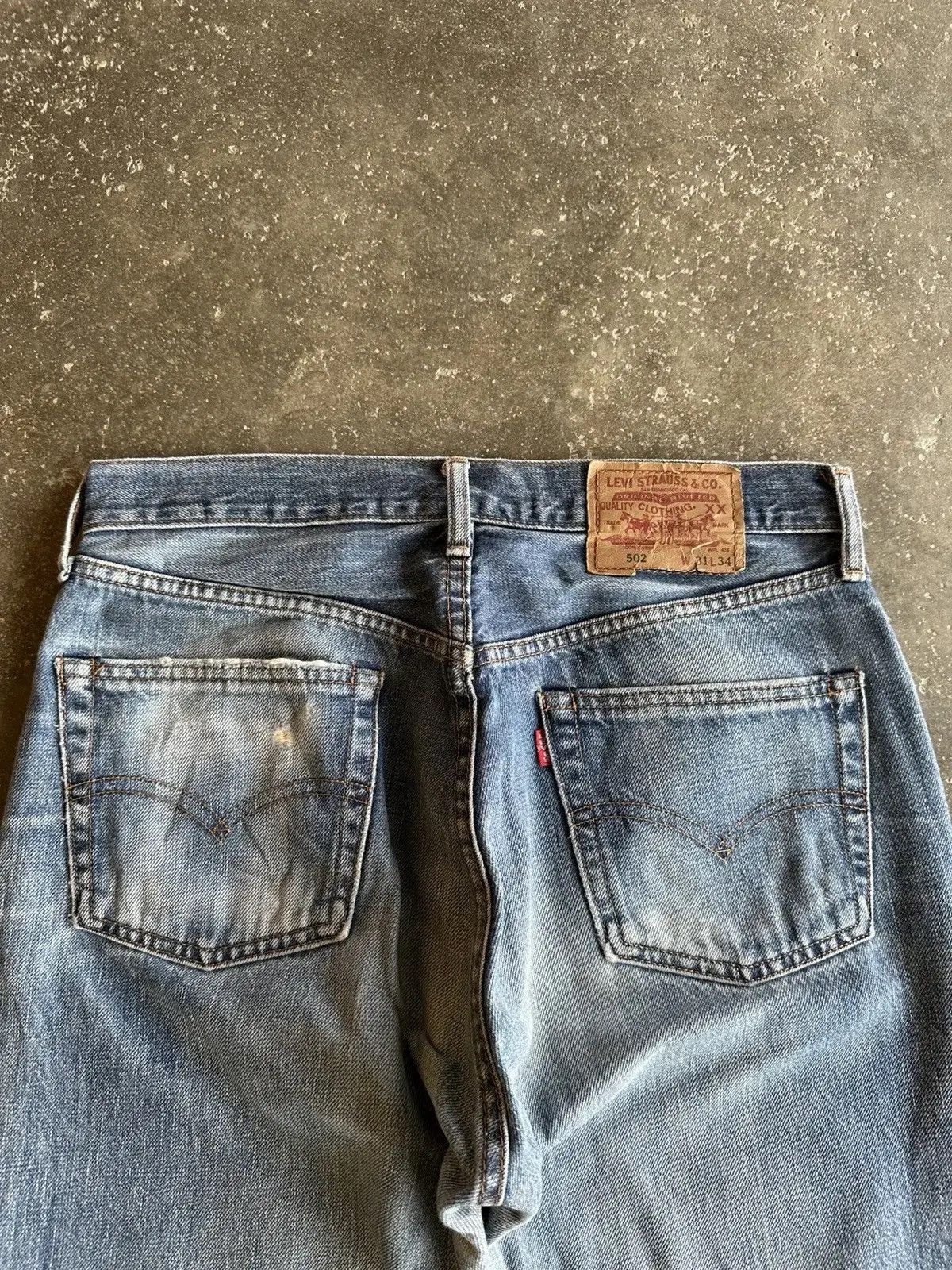 Levi's REDLINE 90’s Vintage Levi’s 502 Distressed Denim Pants Size US 30 / EU 46 - 15 Thumbnail