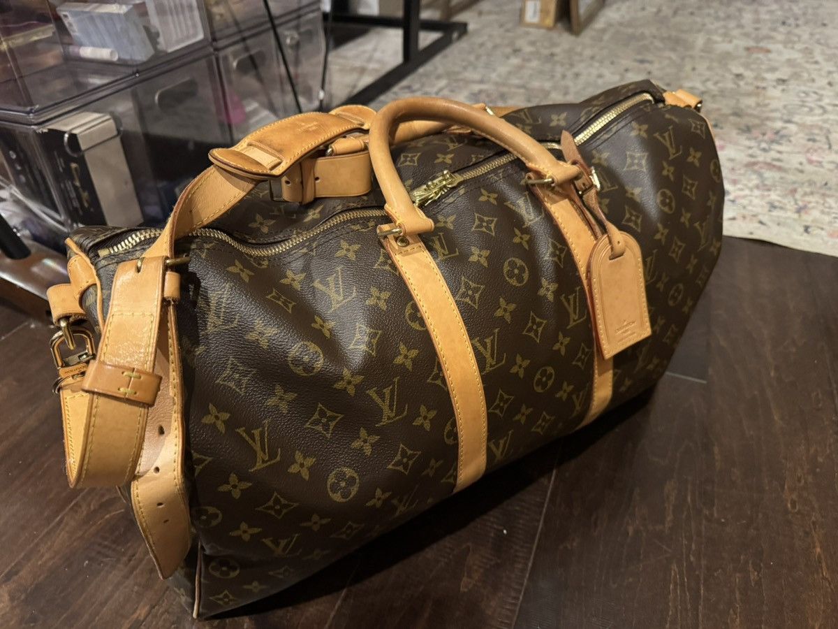 Louis Vuitton Louis Vuitton Keepall 50 Bandouliere Duffle Brown Size ONE SIZE - 1 Thumbnail