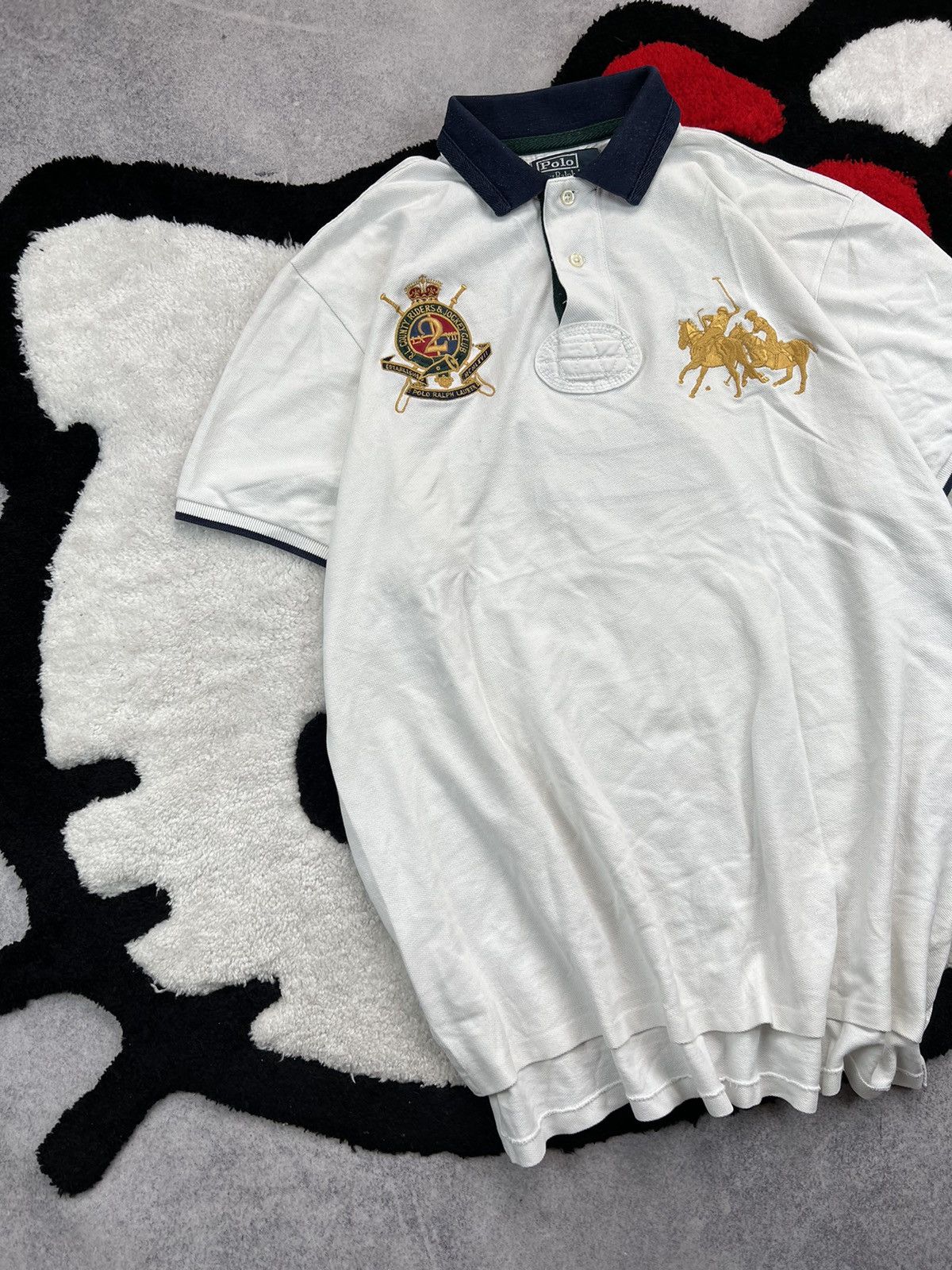 Polo Ralph Lauren × Ralph Lauren Vintage Polo Ralph Lauren Rugby Chief Keef Style Y2K Polo Size US L / EU 52-54 / 3 - 2 Thumbnail
