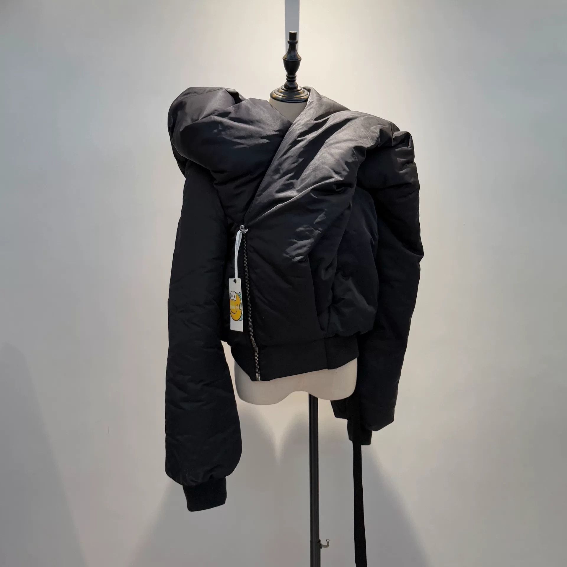 Rick Owens Drkshdw rare oversized black cotton jacket Size M / US 6-8 / IT 42-44 - 1 Thumbnail
