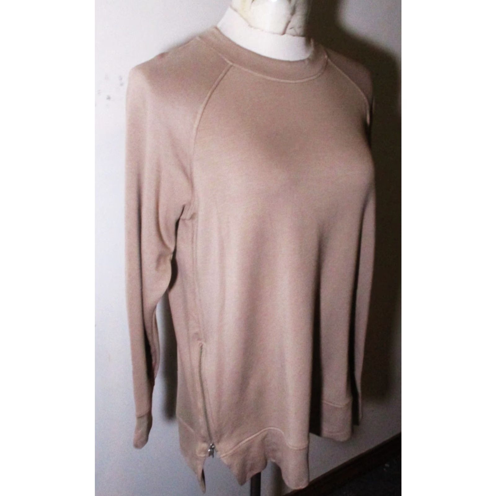Vintage RW & CO. Taupe Heavy Stretch Long Sleeve Top Women's S/P NWOT Size S / US 4 / IT 40 - 3 Thumbnail