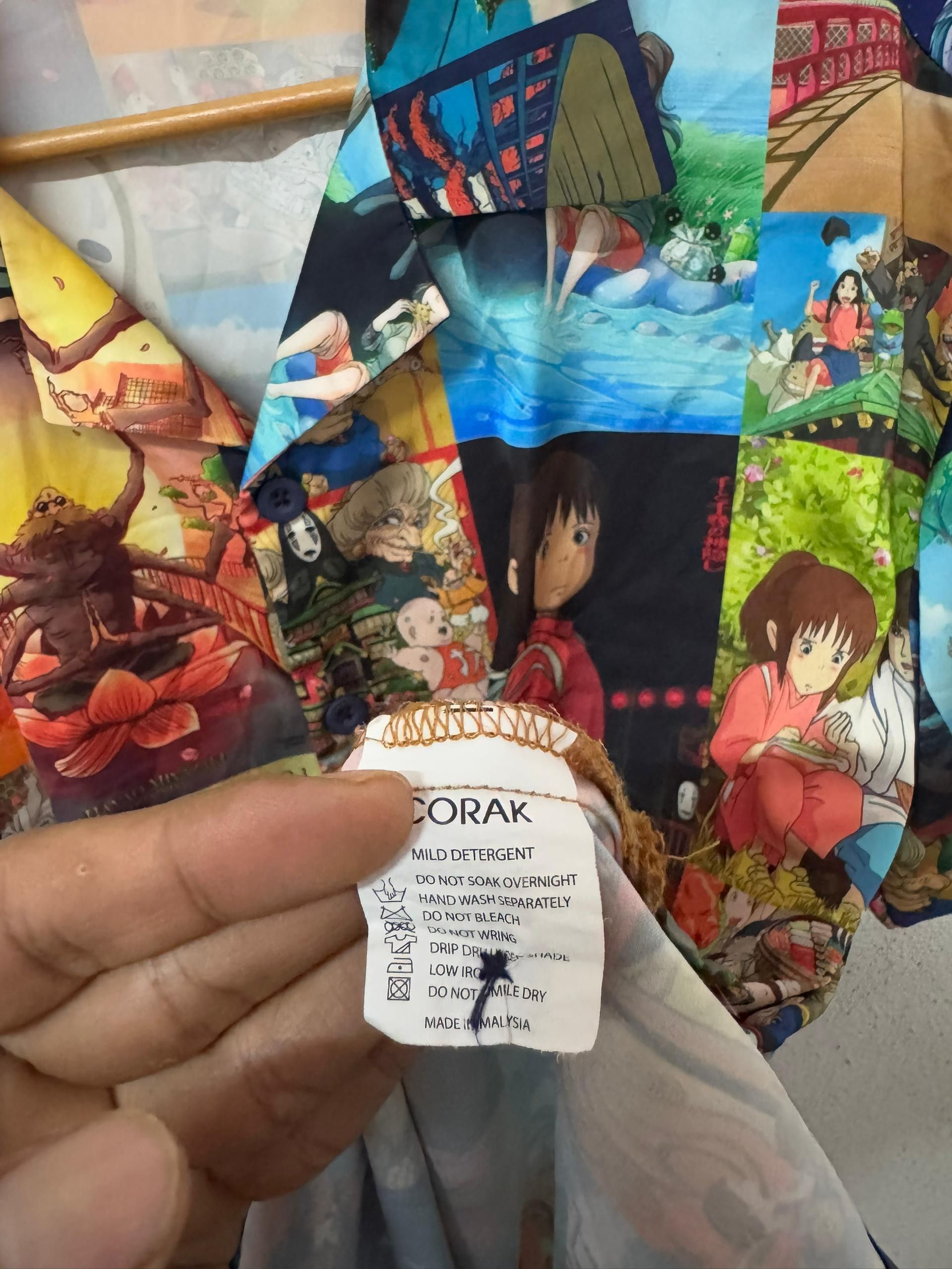 If Six Was Nine × Japanese Brand Studio ghibli spirit away full print satin button ups Size US L / EU 52-54 / 3 - 7 Thumbnail