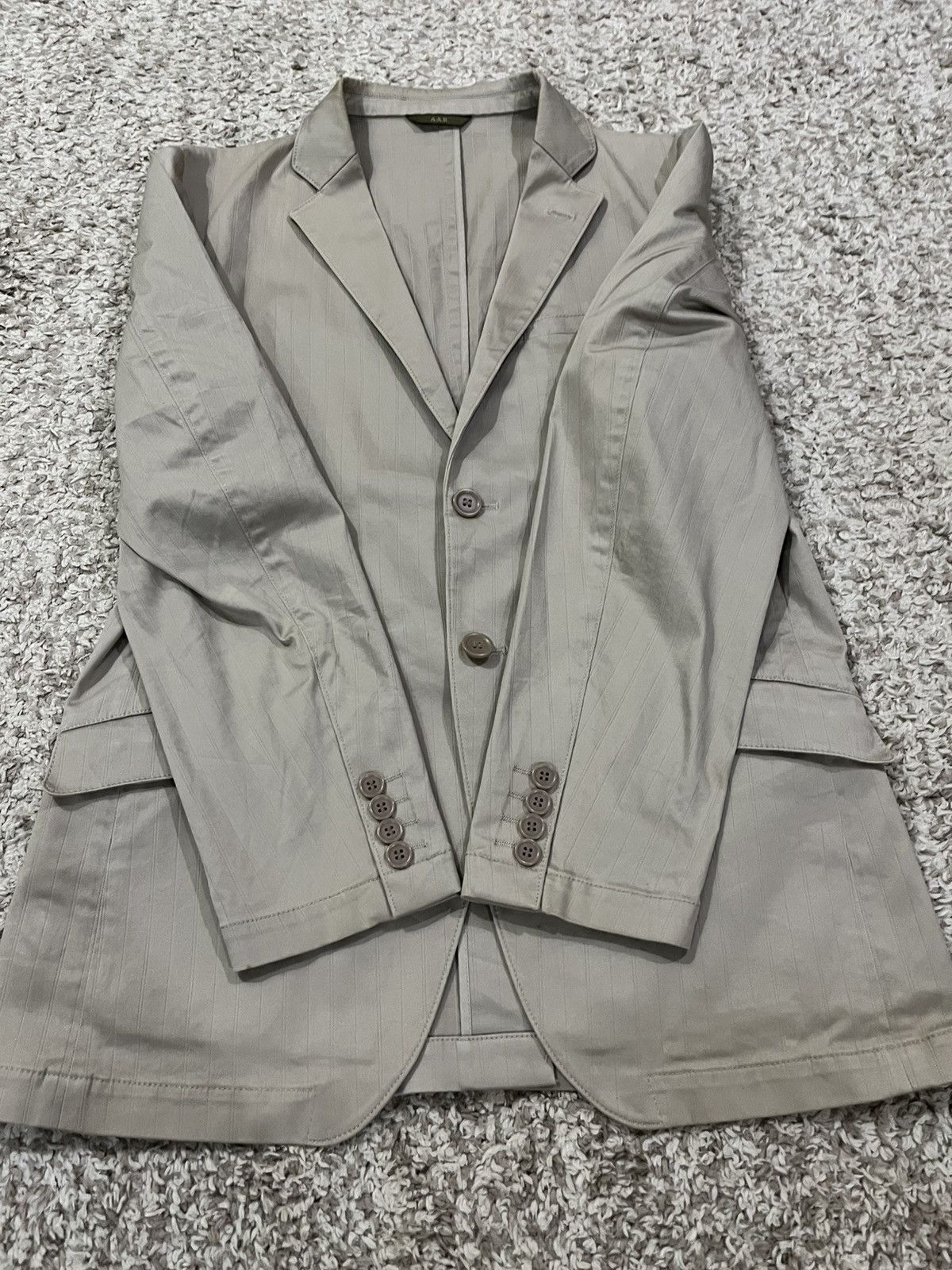 Yohji Yamamoto Yohji Yamamoto AAR Beige Blazer Jacket Size L / US 10 / IT 46 - 6 Thumbnail