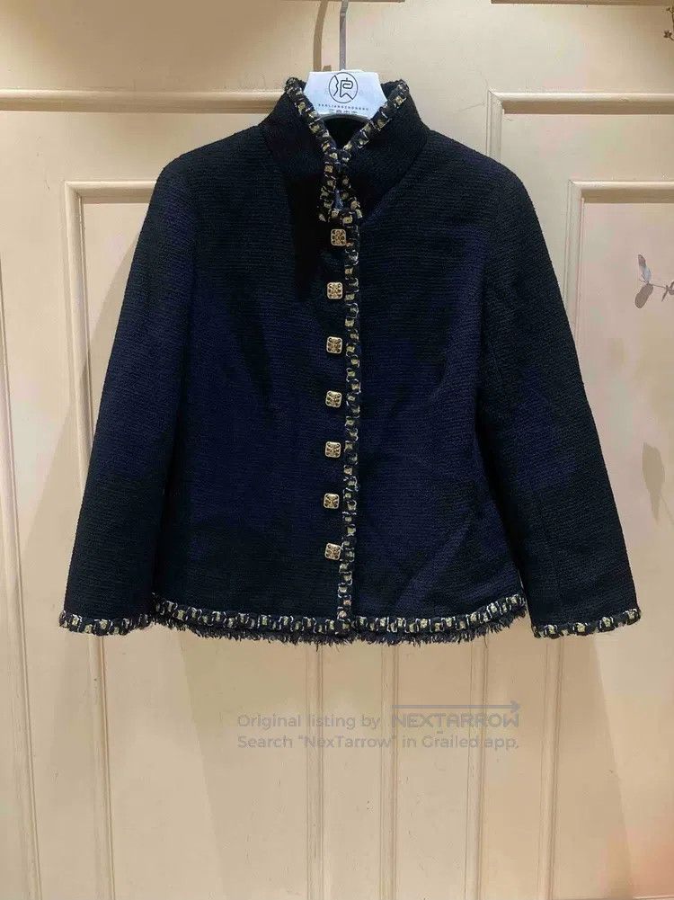 Chanel Chanel 11a Byzantine black gold glazed button jacket Size XL / US 12-14 / IT 48-50 - 1 Thumbnail