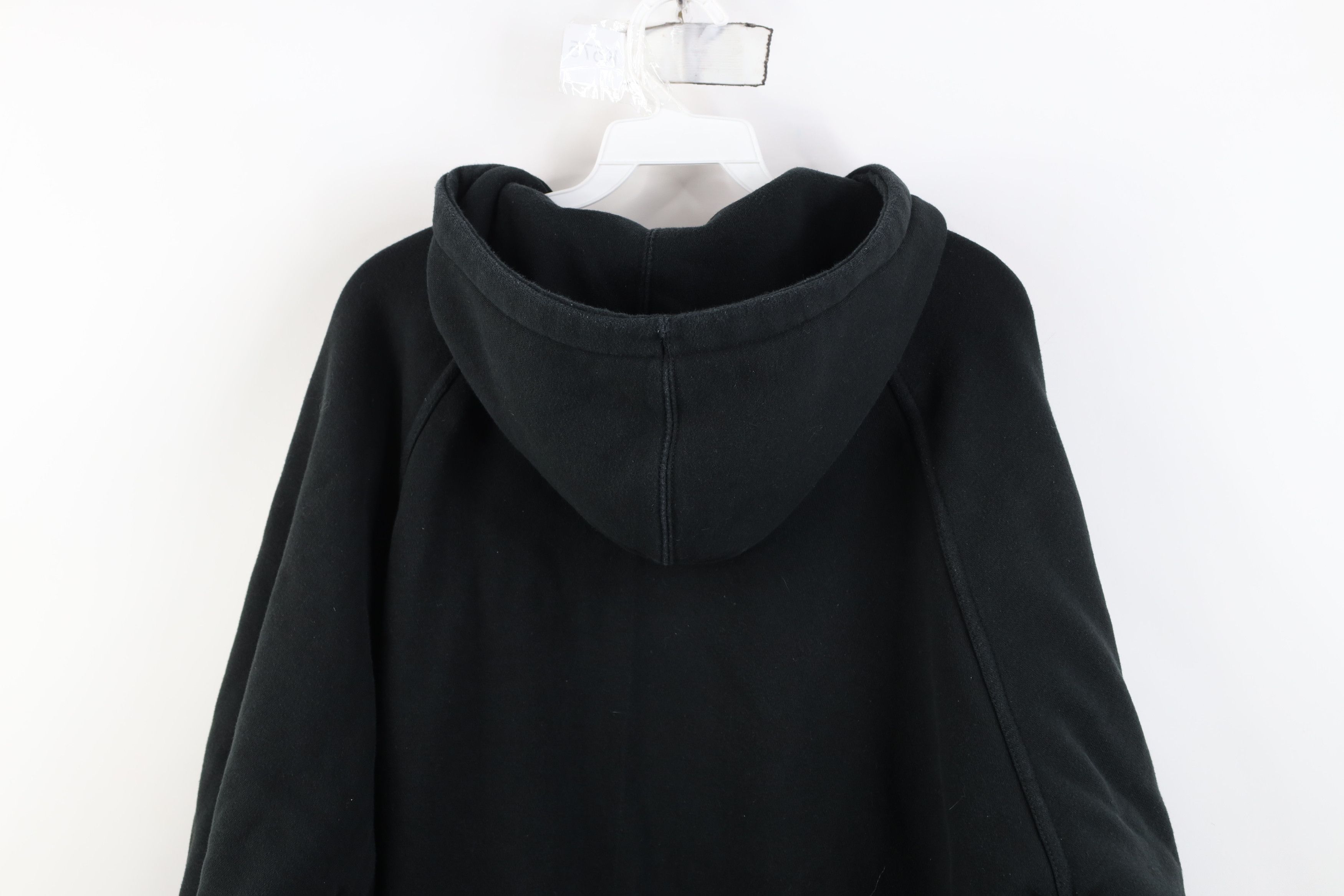 Vintage Vintage 90s Streetwear Thermal Waffle Lined Hoodie Black Size US XXL / EU 58 / 5 - 13 Thumbnail