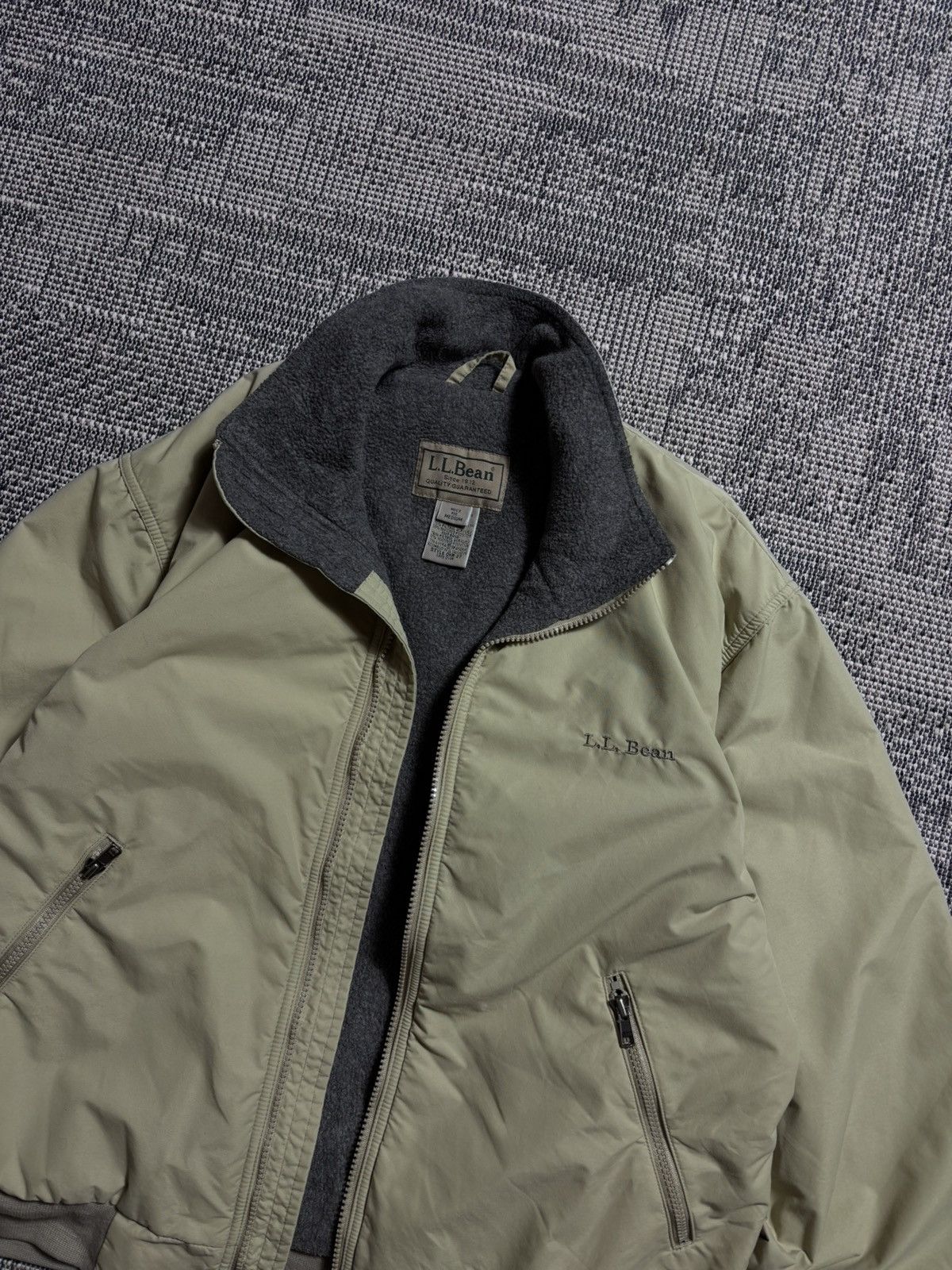 L.L. Bean L.L.Bean Vintage Rare Street Wear Fleece Bomber Jacket Size US M / EU 48-50 / 2 - 2 Thumbnail