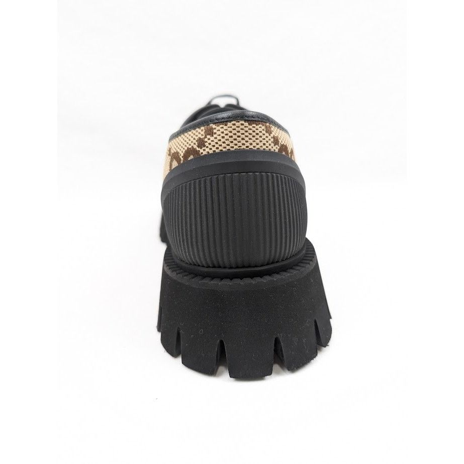 Gucci o1rshd1 Macro GG Canvas Soft Shoes in Camel Ebony/Nero Size US 12.5 / EU 45-46 - 11 Thumbnail