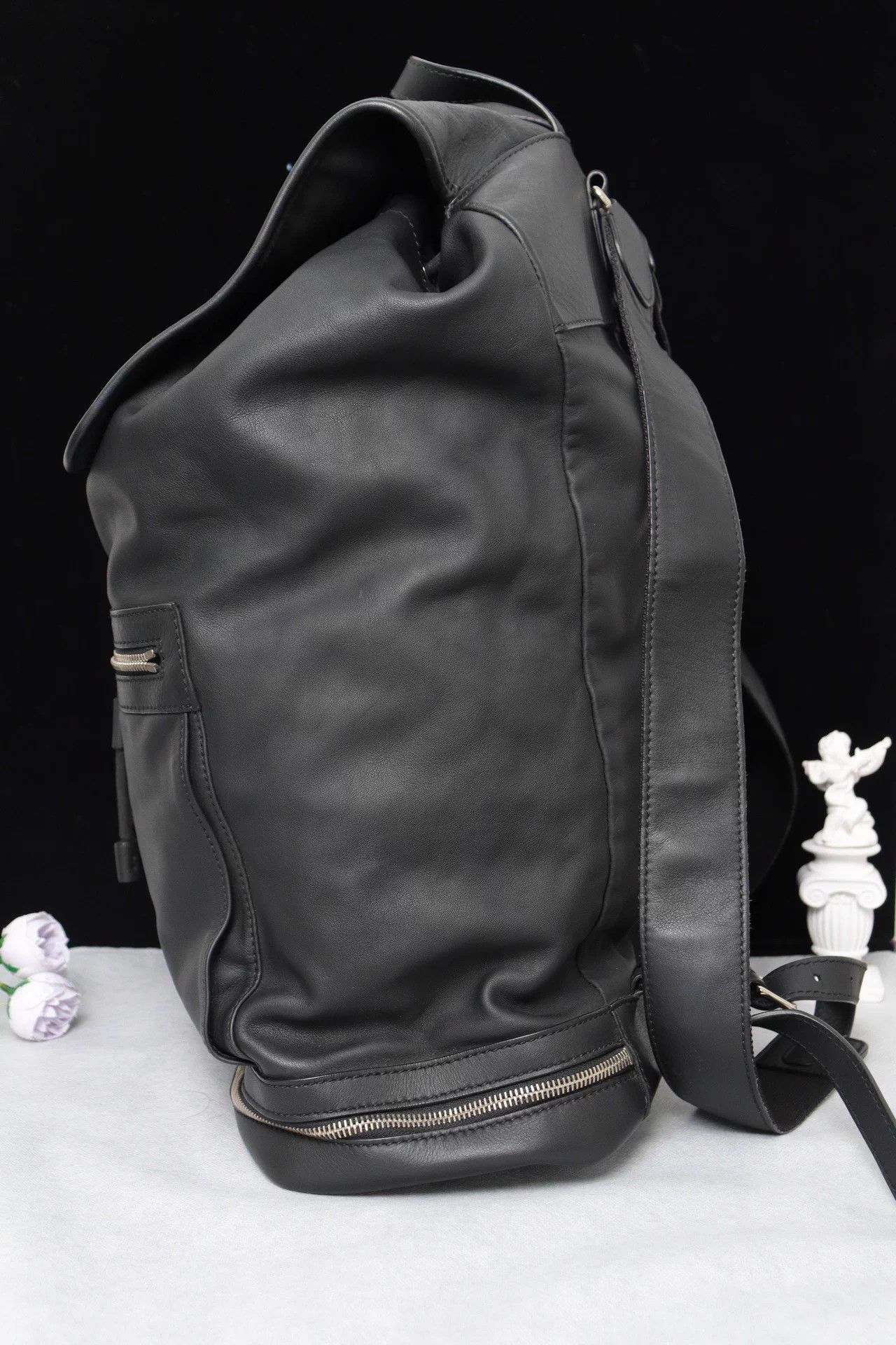 Balenciaga Balenciaga Black Leather Backpack Size ONE SIZE - 4 Thumbnail