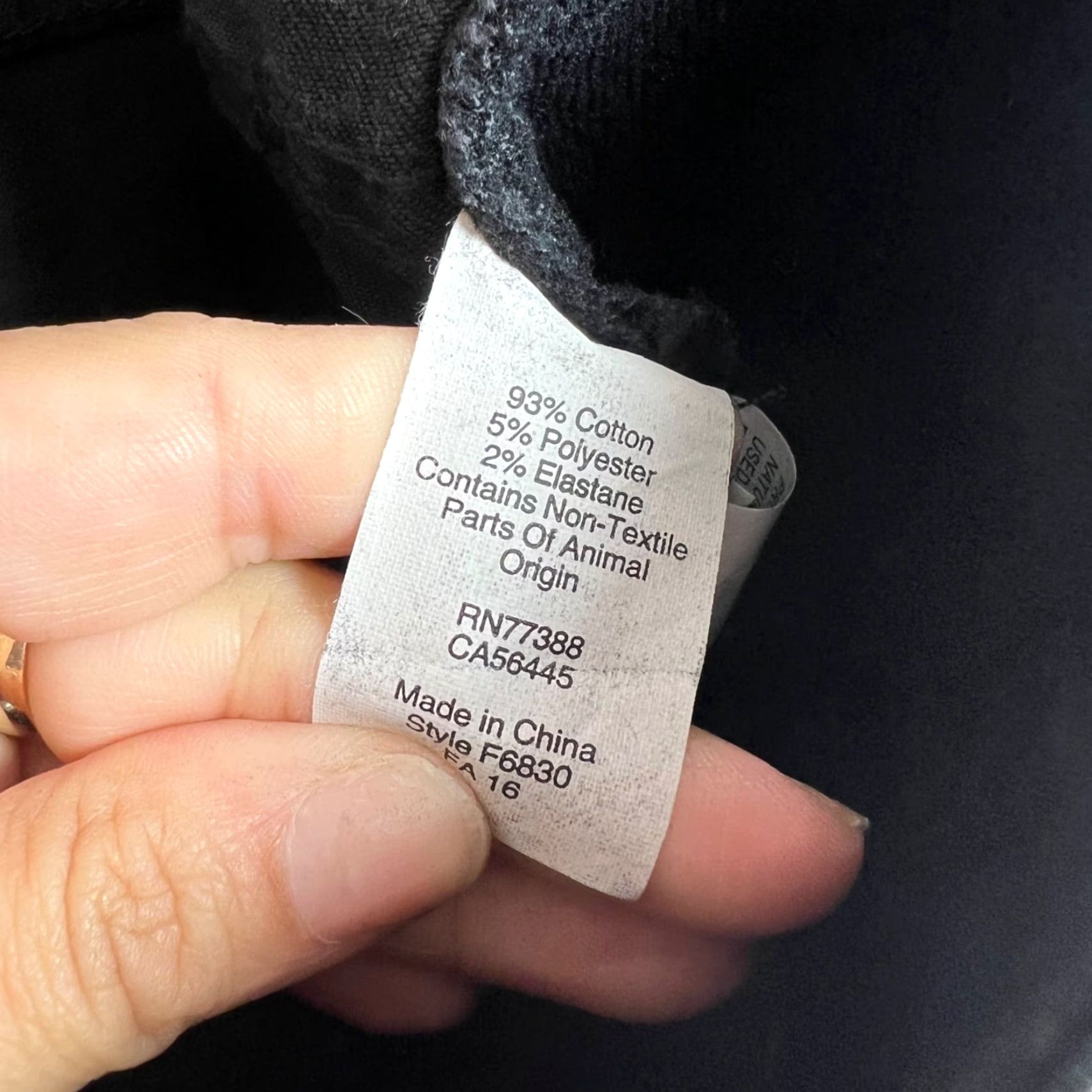 Madewell VINTAGE Madewell Black Maternity Skinny Jeans 29 Stretch Cotton Blend Womens Jeans Size 29" - 5 Thumbnail