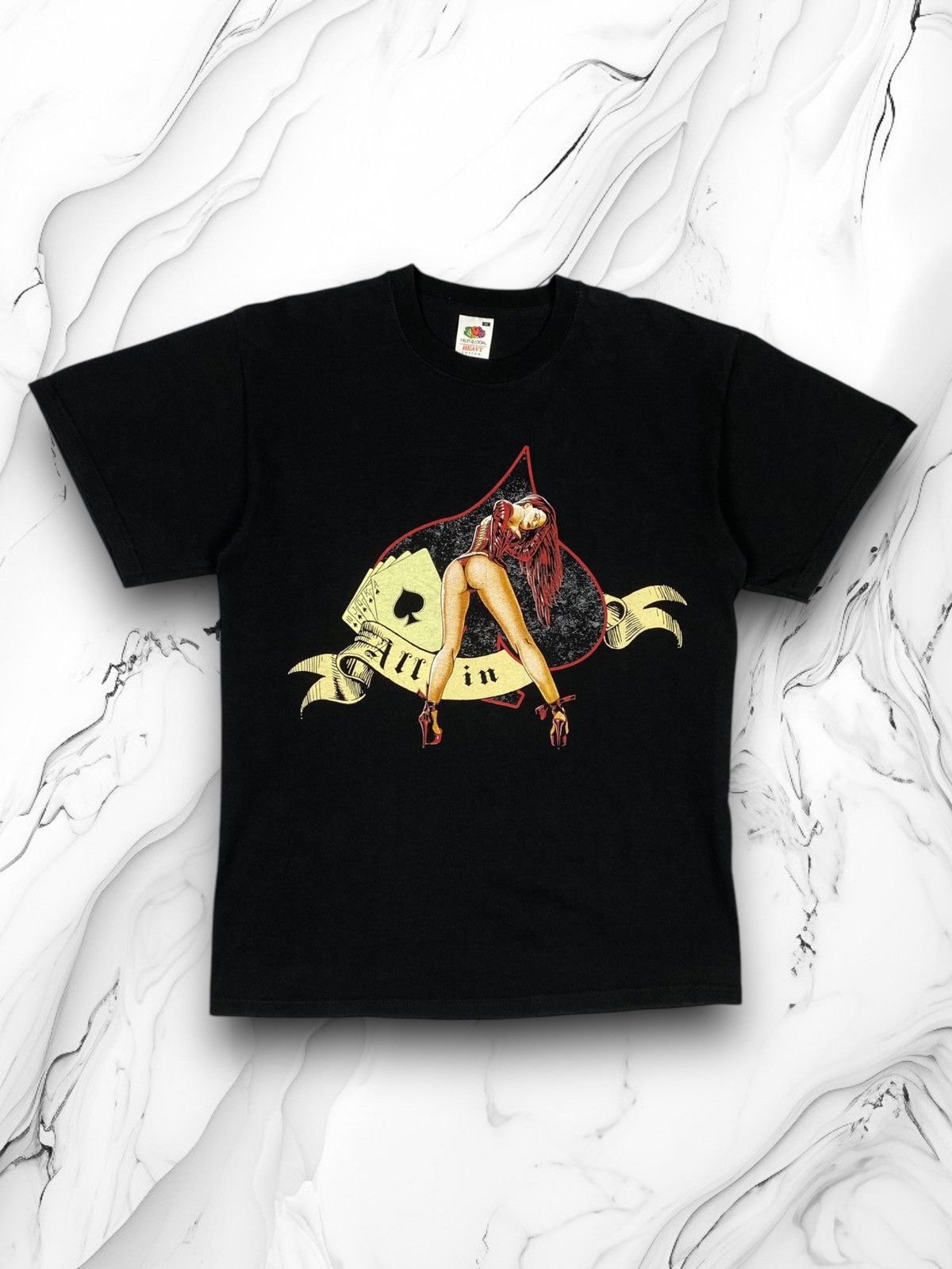 Hot Model Sex Vintage Y2K Tits BDSM Porn Sex Poker Hot Girl All in Tee Size US M / EU 48-50 / 2 - 1 Thumbnail