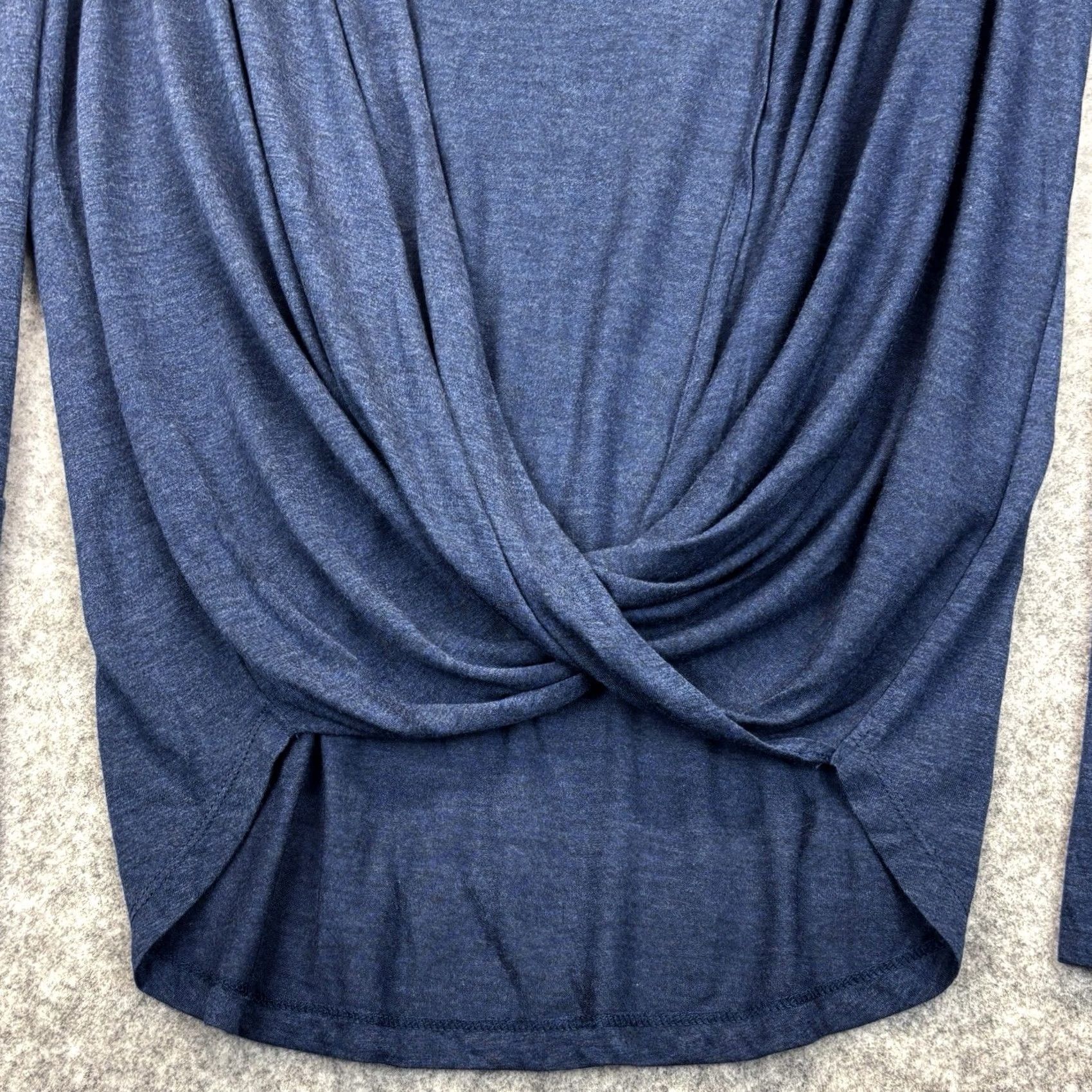 Vintage Charli Wrap Top Shirt Women Blue UK 12 Long Sleeve BNWT Size XL / US 12-14 / IT 48-50 - 3 Thumbnail