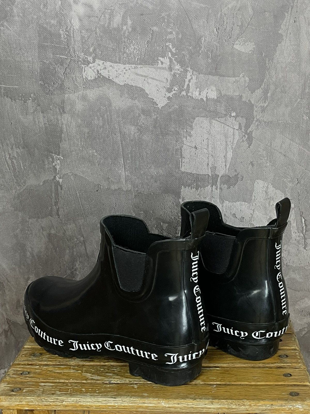 Juicy Couture Juicy Couture Y2K Balenciaga Style Big Heavy Rubber Boots Size US 8.5 / IT 38.5 - 5 Thumbnail