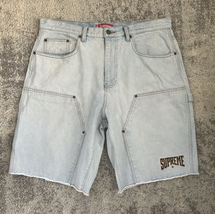 Supreme Supreme SS22 Cutoff Double Knee Denim Painter Short | Grailed