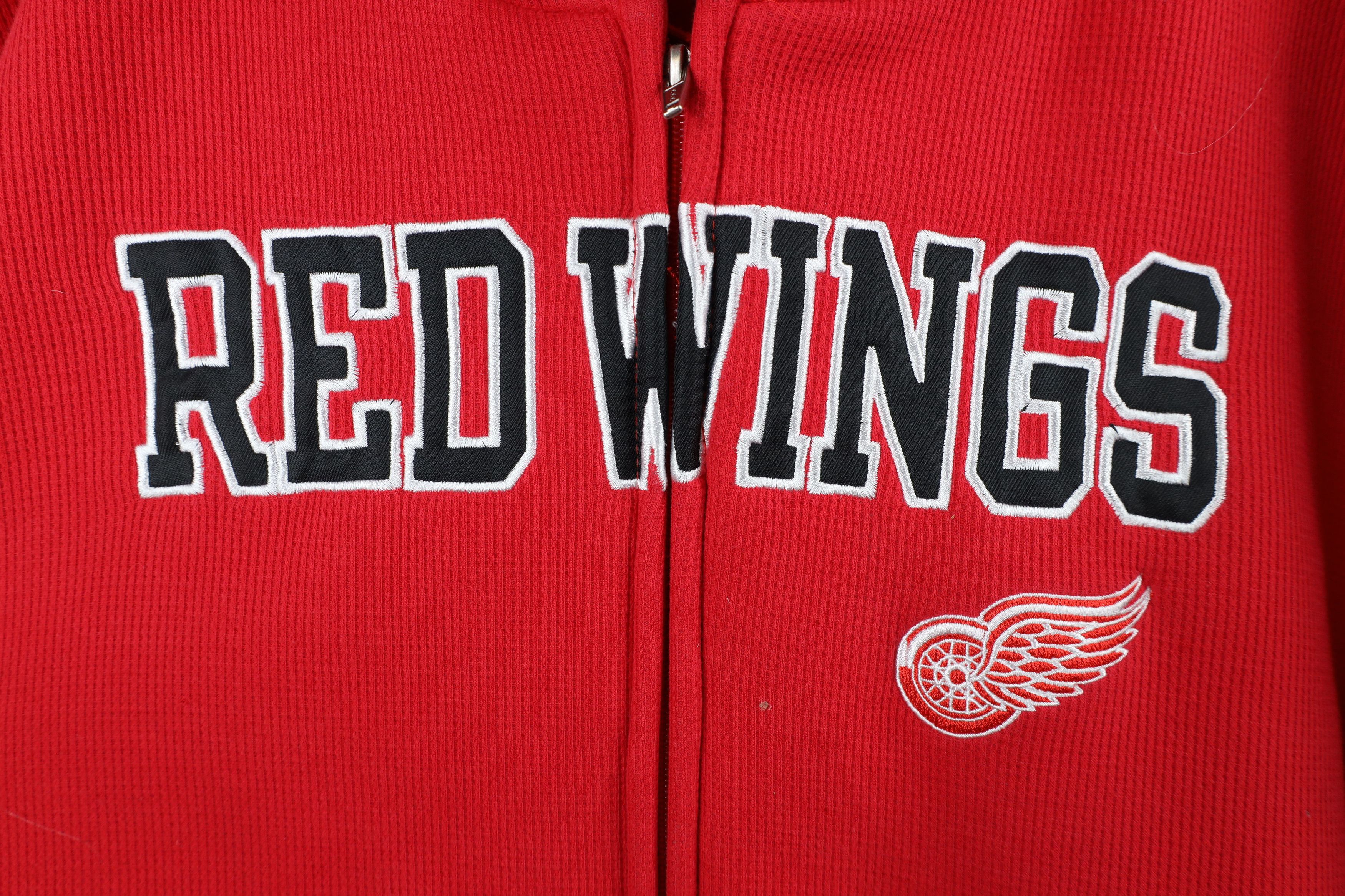Vintage Vintage Y2K NHL Lined Heavyweight Detroit Red Wings Hoodie Size US XXL / EU 58 / 5 - 4 Thumbnail