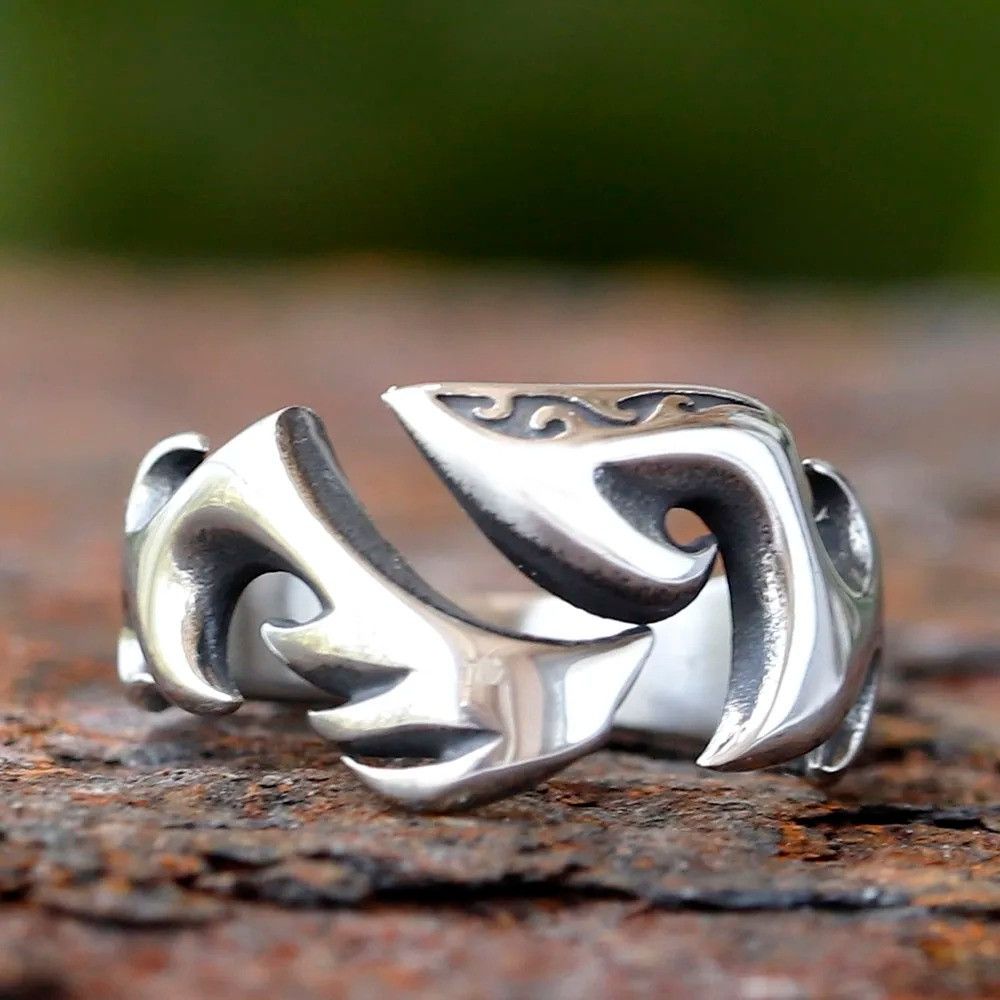 Jewelry Flame Ring Streetwear Jewelry Fashion Gift Size ONE SIZE - 2 Thumbnail
