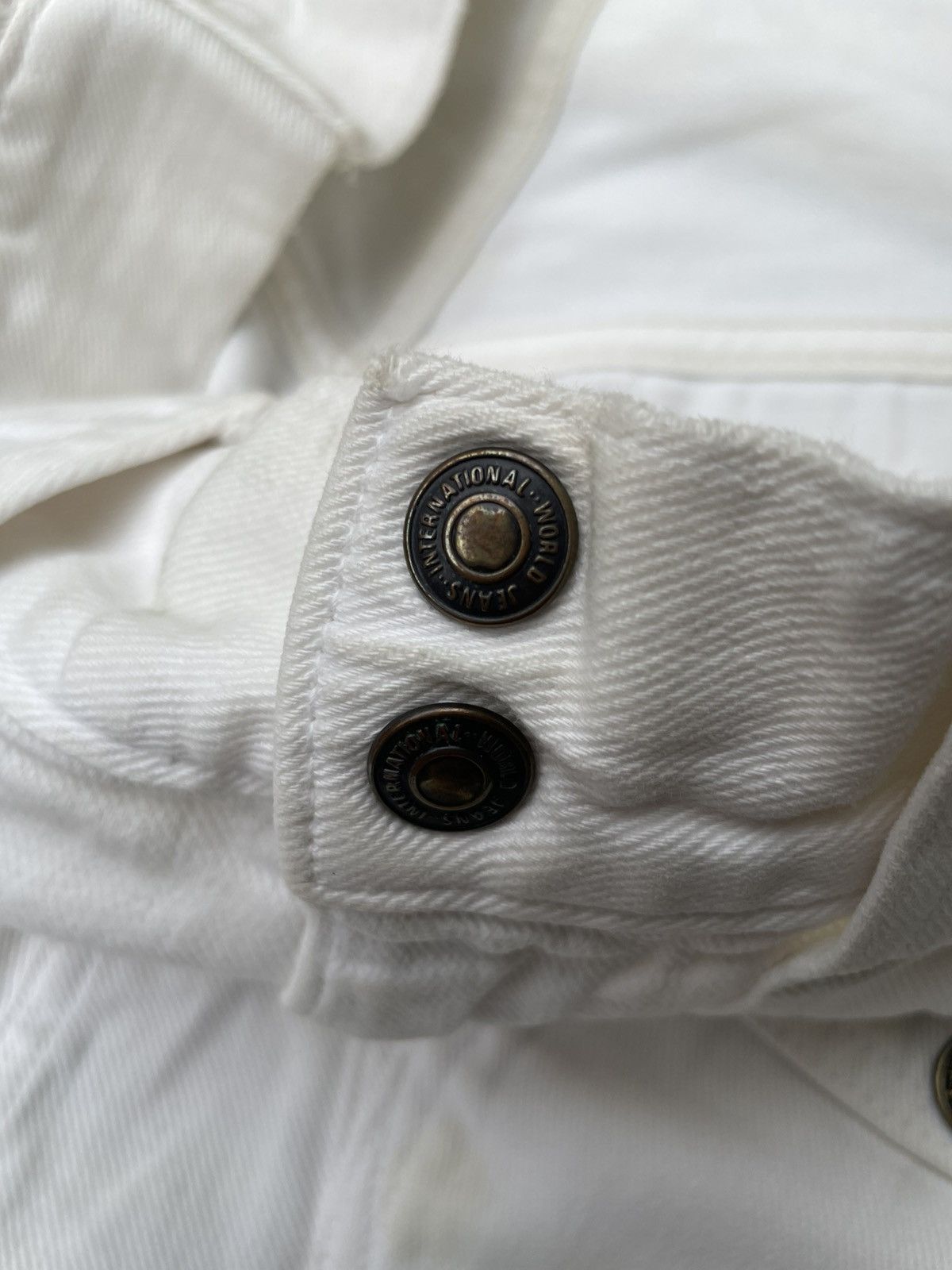 Kapital Kapital Walt Pants White Denim Size US 27 - 4 Thumbnail