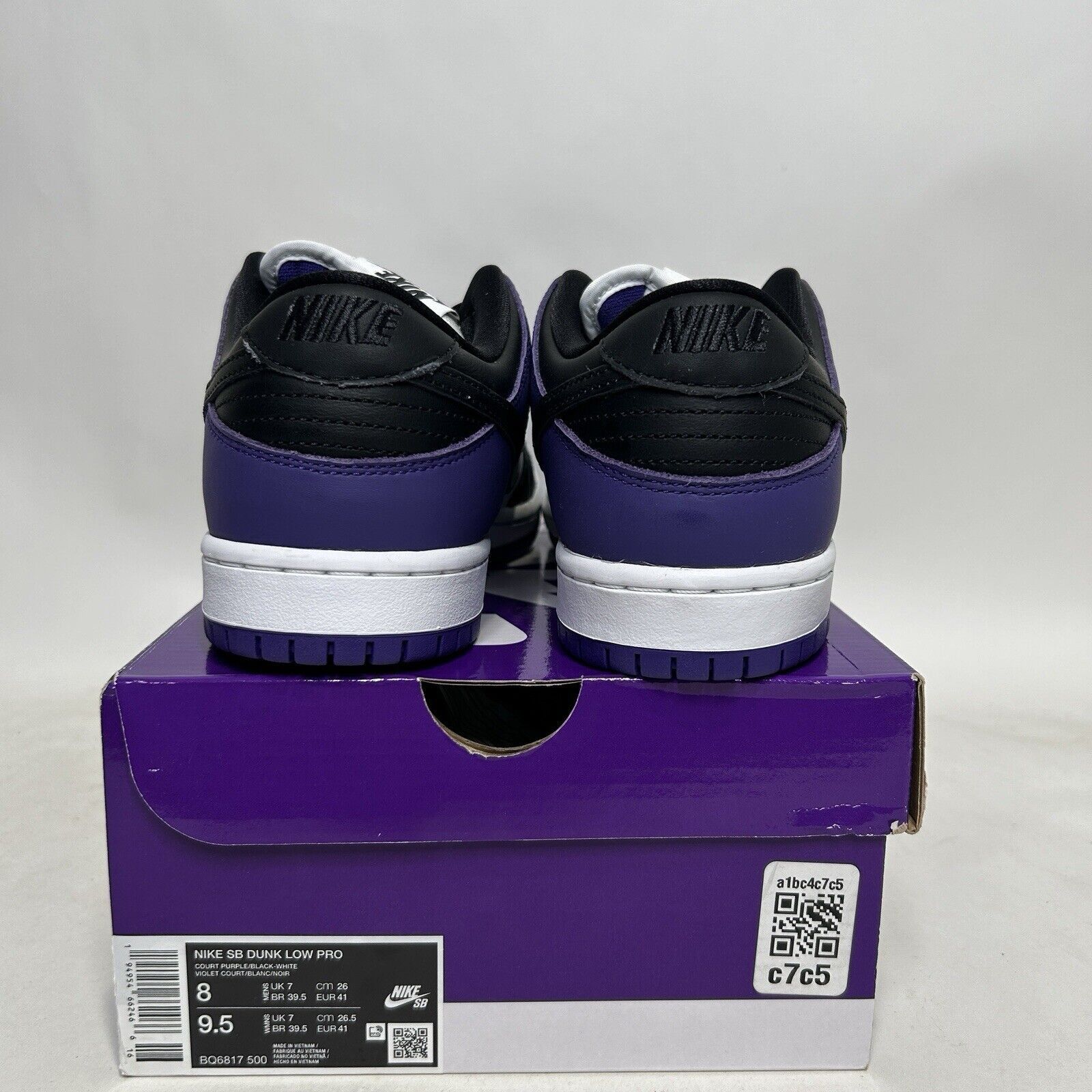 Nike Nike SB Dunk Low Pro “Court Purple” 2024 Size US 8 / EU 41 - 4 Thumbnail