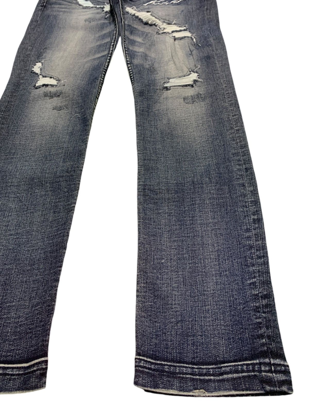 Japanese Brand × Karl Kani Vintage Japanese Karl Kani Faded Rip Slim Distressed Jeans Size US 32 / EU 48 - 7 Thumbnail