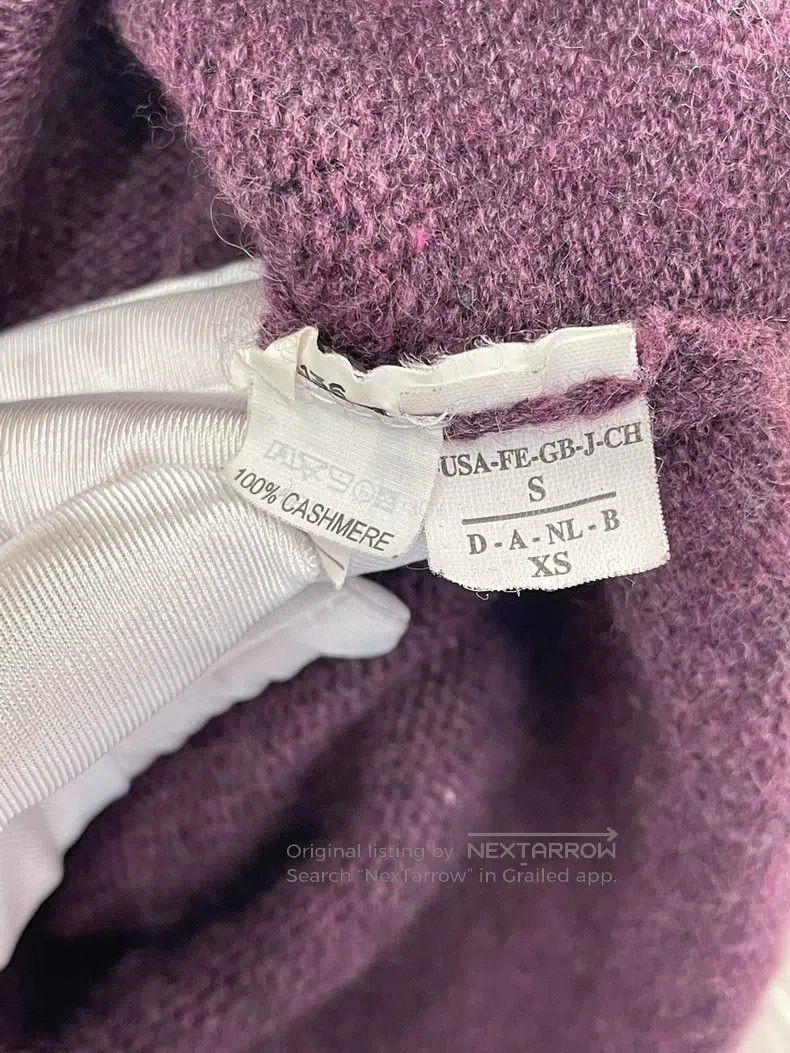 Brunello Cucinelli Brunello Cucinelli Purple Cashmere Cardigan Size S / US 4 / IT 40 - 6 Thumbnail