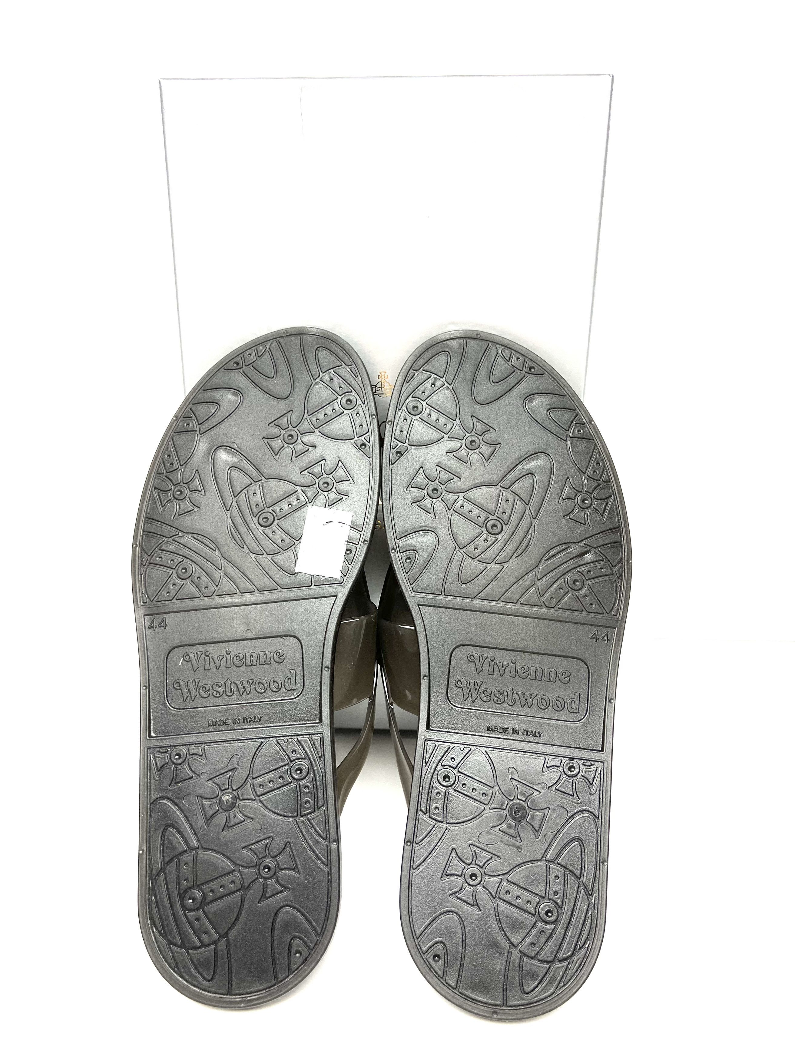 Vivienne Westwood NEW, VIVIEENE WESWOOD UNISEX BLACK FLIP FLOPS, SS13 Size US 11 / EU 44 - 12 Thumbnail