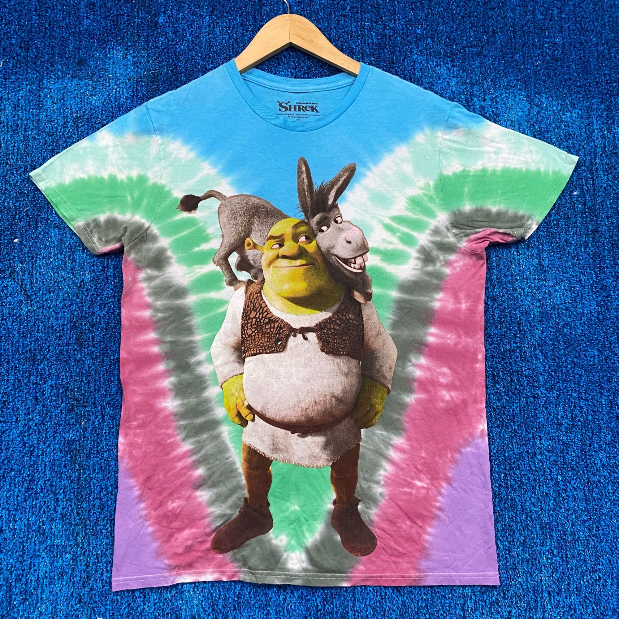 Very Rare Shrek & Donkey BFFs DreamWorks Animation Tie Dye M Grailed