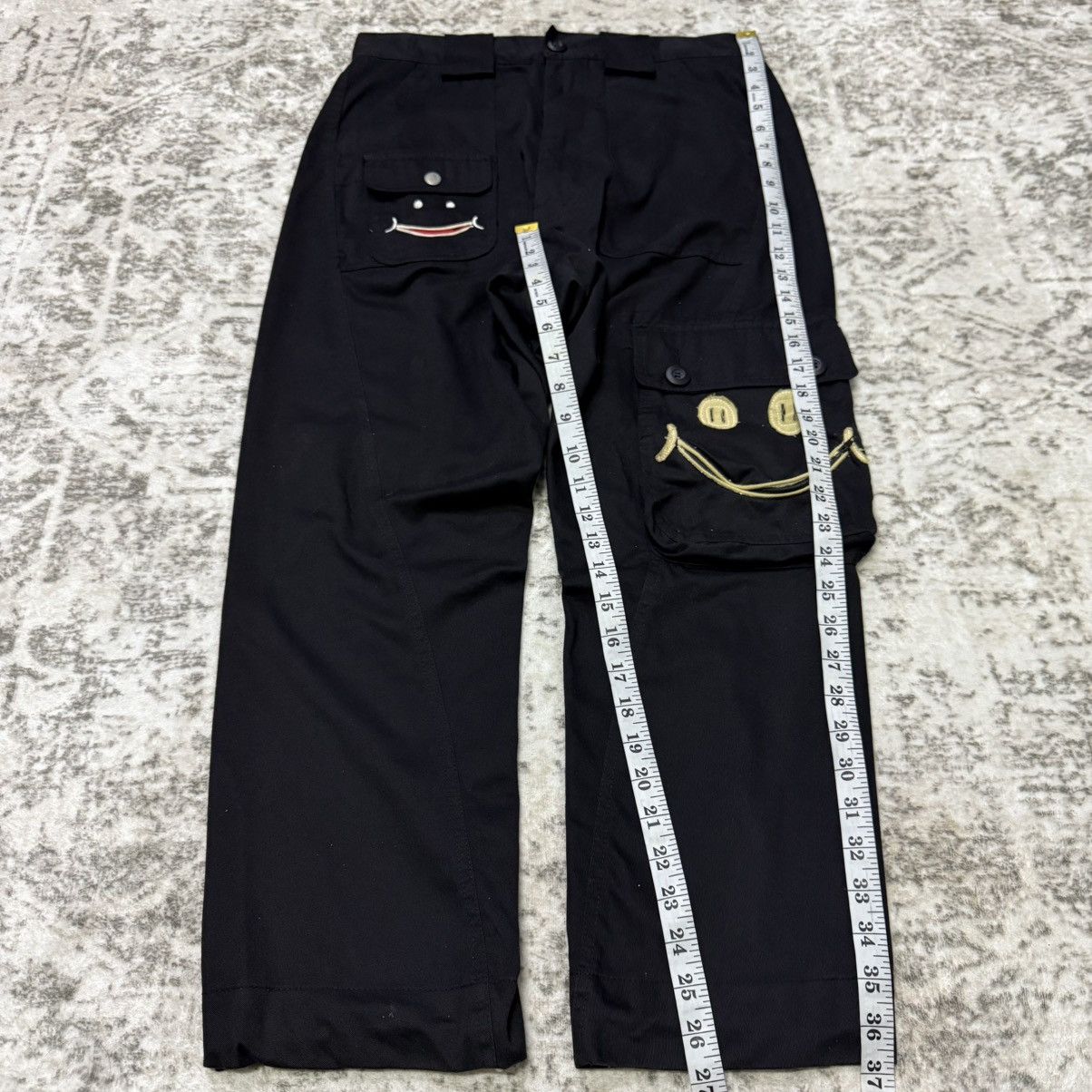 Kapital Upstart Japan Twisted Seam Drop Crotch Smiley Cargo Pants Size US 30 / EU 46 - 9 Thumbnail