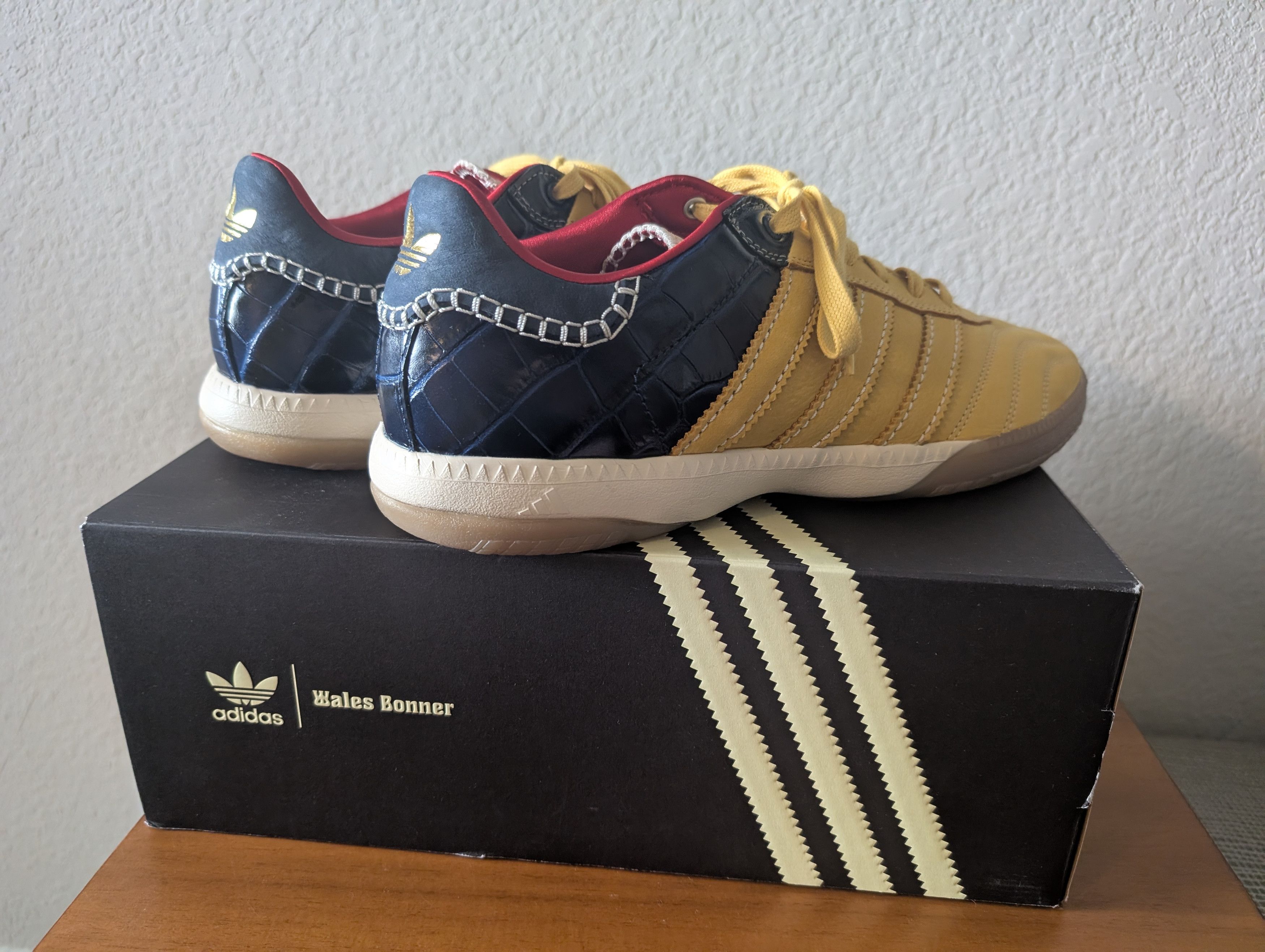Adidas × Wales Bonner Adidas x Wales Bonner Samba Gold/Navy Size US 12 / EU 45 - 3 Thumbnail