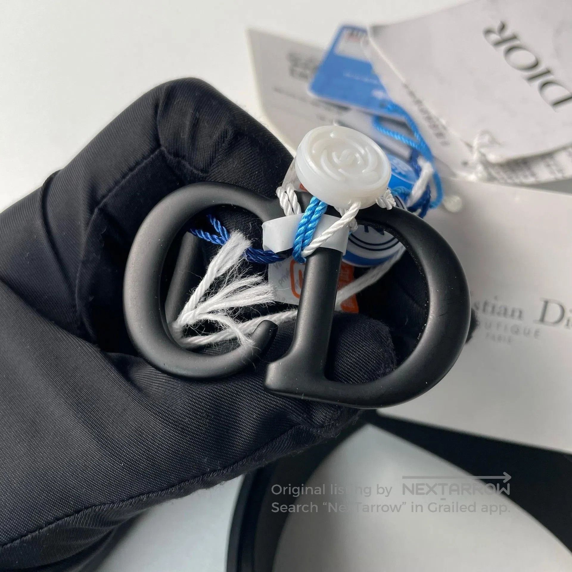 Dior Dior Black Saddle Buckle Matte Leather Belt. Size ONE SIZE - 2 Thumbnail