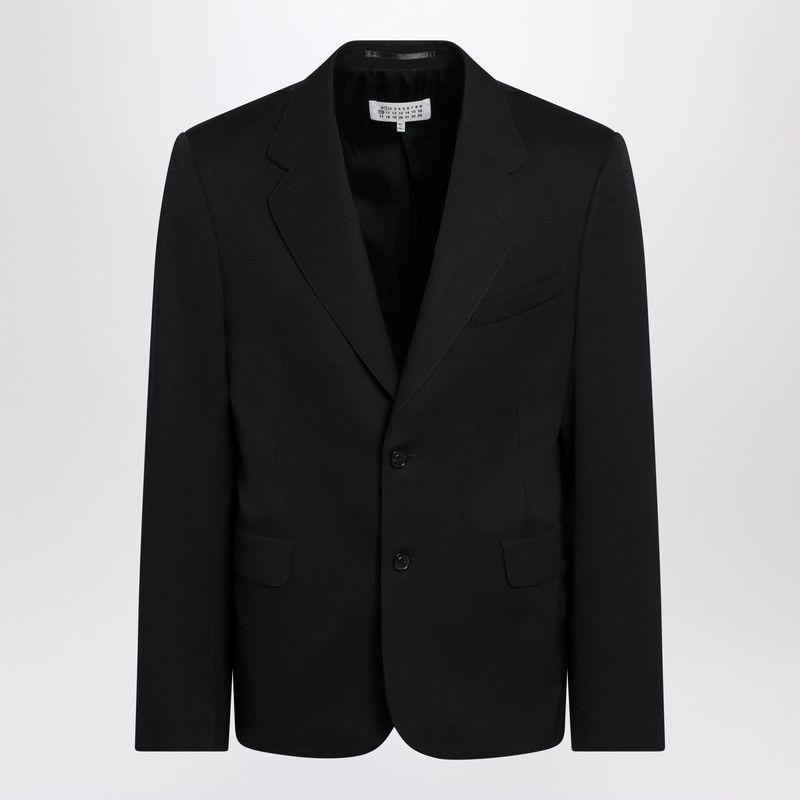 Maison Margiela Black Wool Single-Breasted Jacket