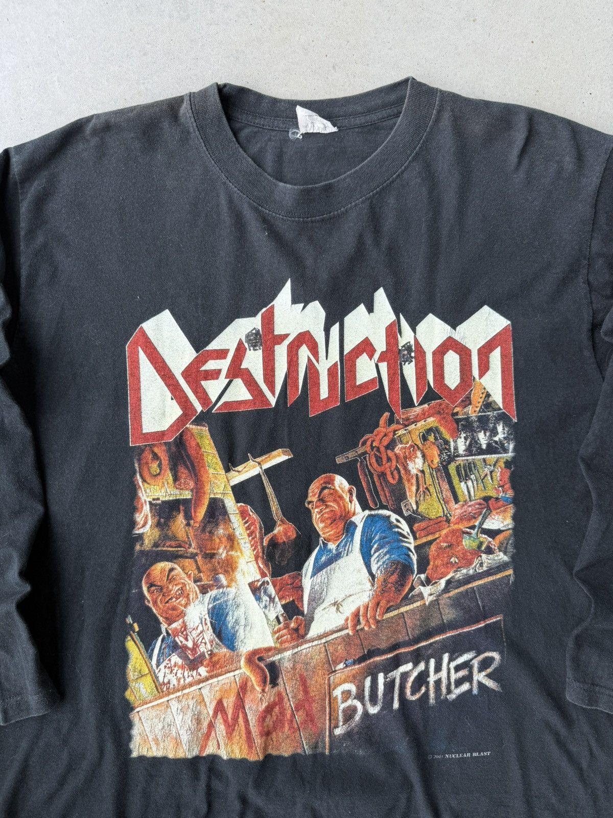 Vintage Vintage ‘01 Destruction Mad Butcher Long Sleeve Band Tee Size US L / EU 52-54 / 3 - 3 Thumbnail