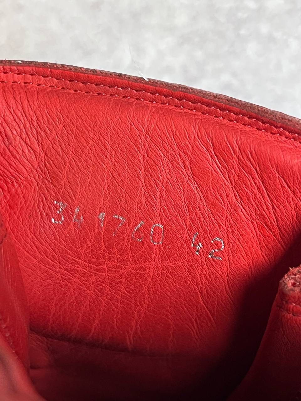 Balenciaga × Vintage Vintage Balenciaga Arena Leather Sneakers Red 42 Size US 9 / EU 42 - 7 Thumbnail
