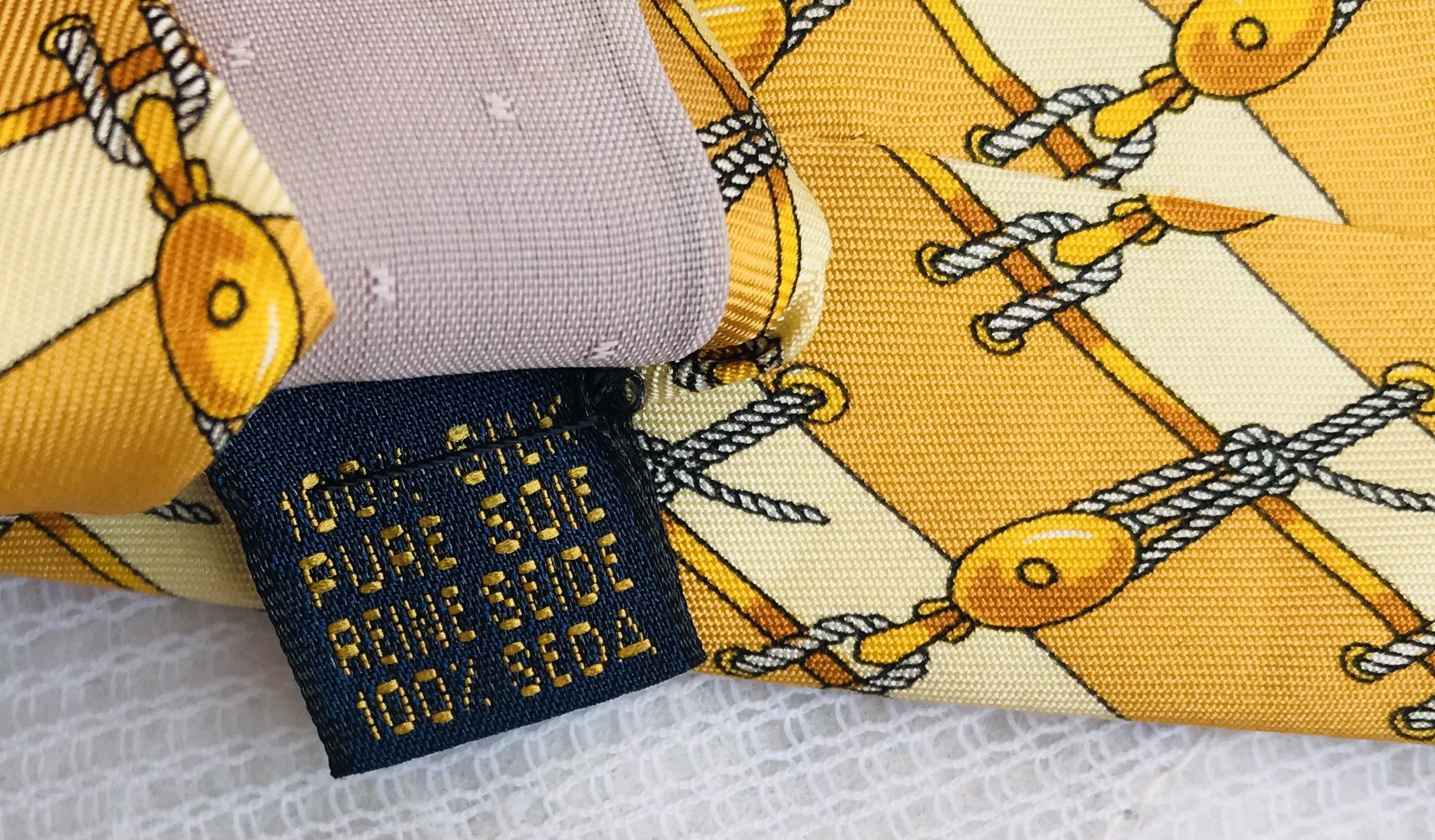 Celine Celine Paris Men's Silk Tie Yellow Monogram Luxury NECKTIE Size ONE SIZE - 7 Thumbnail