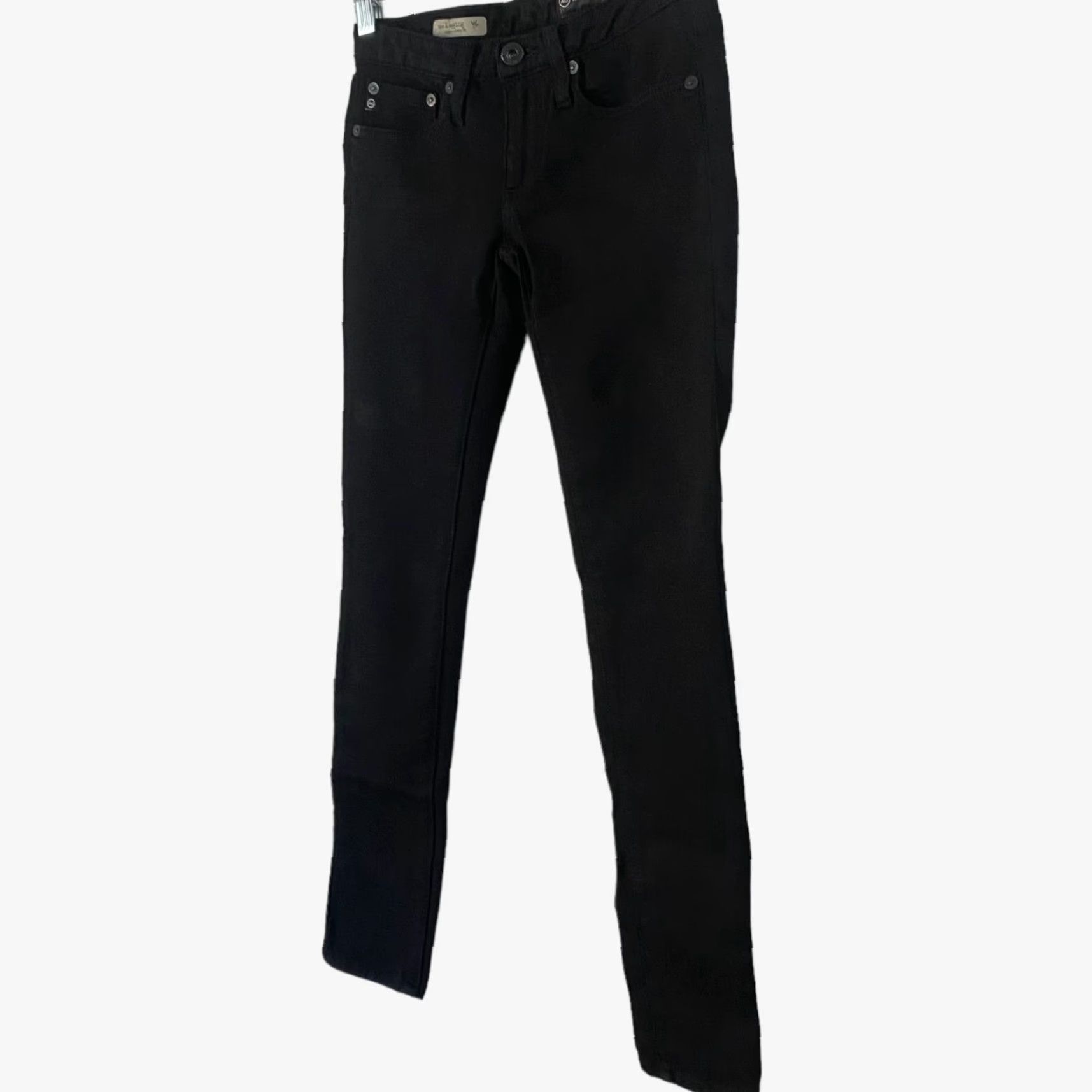 Vintage AG Adriano Goldschmied The Legging Super Skinny Jeans Womens 24 Black Stretch Size 42" / US 20 - 2 Thumbnail