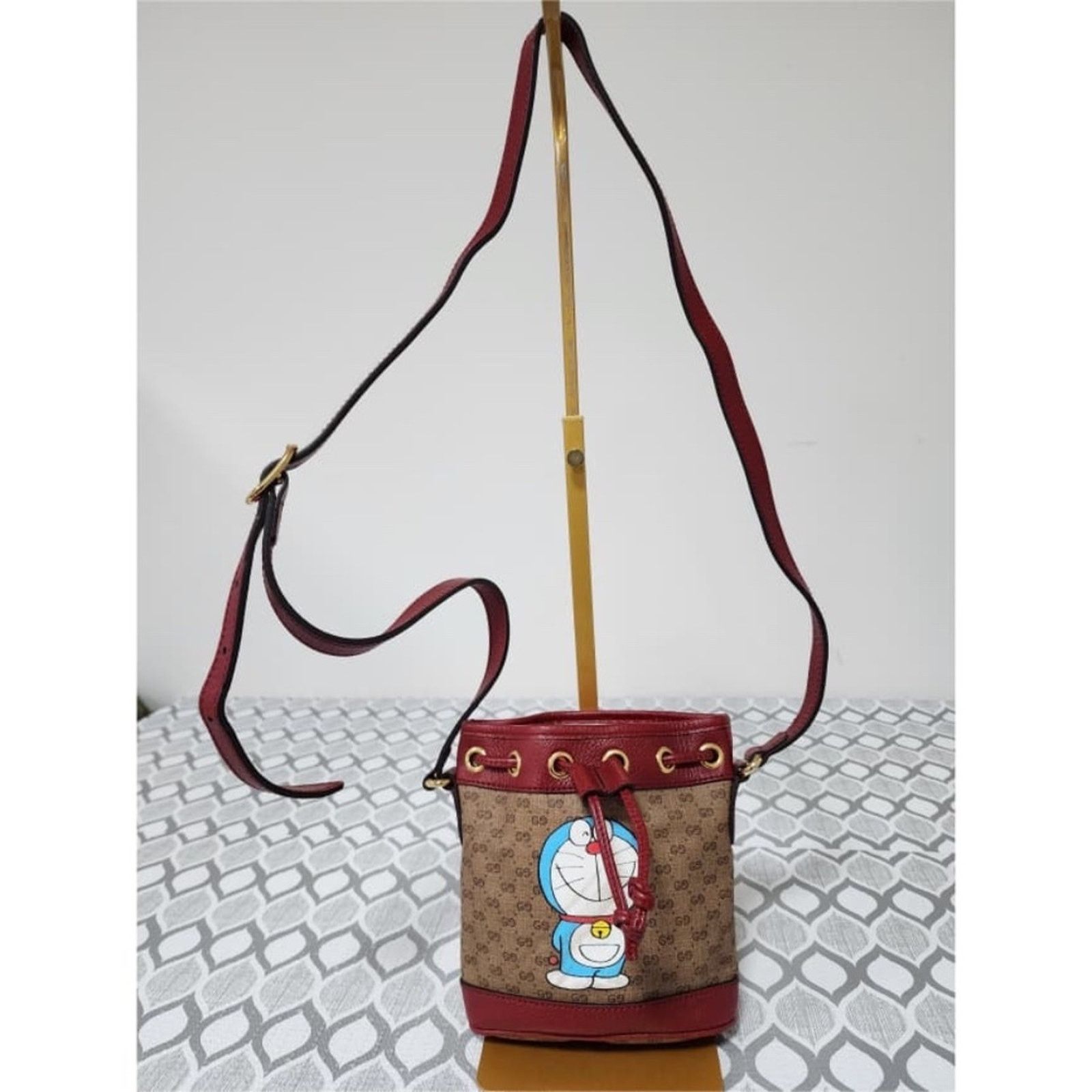 Gucci Auth Gucci Doraemon x Gucci Coated Canvas Bucket Bag Mini Size ONE SIZE - 1 Thumbnail