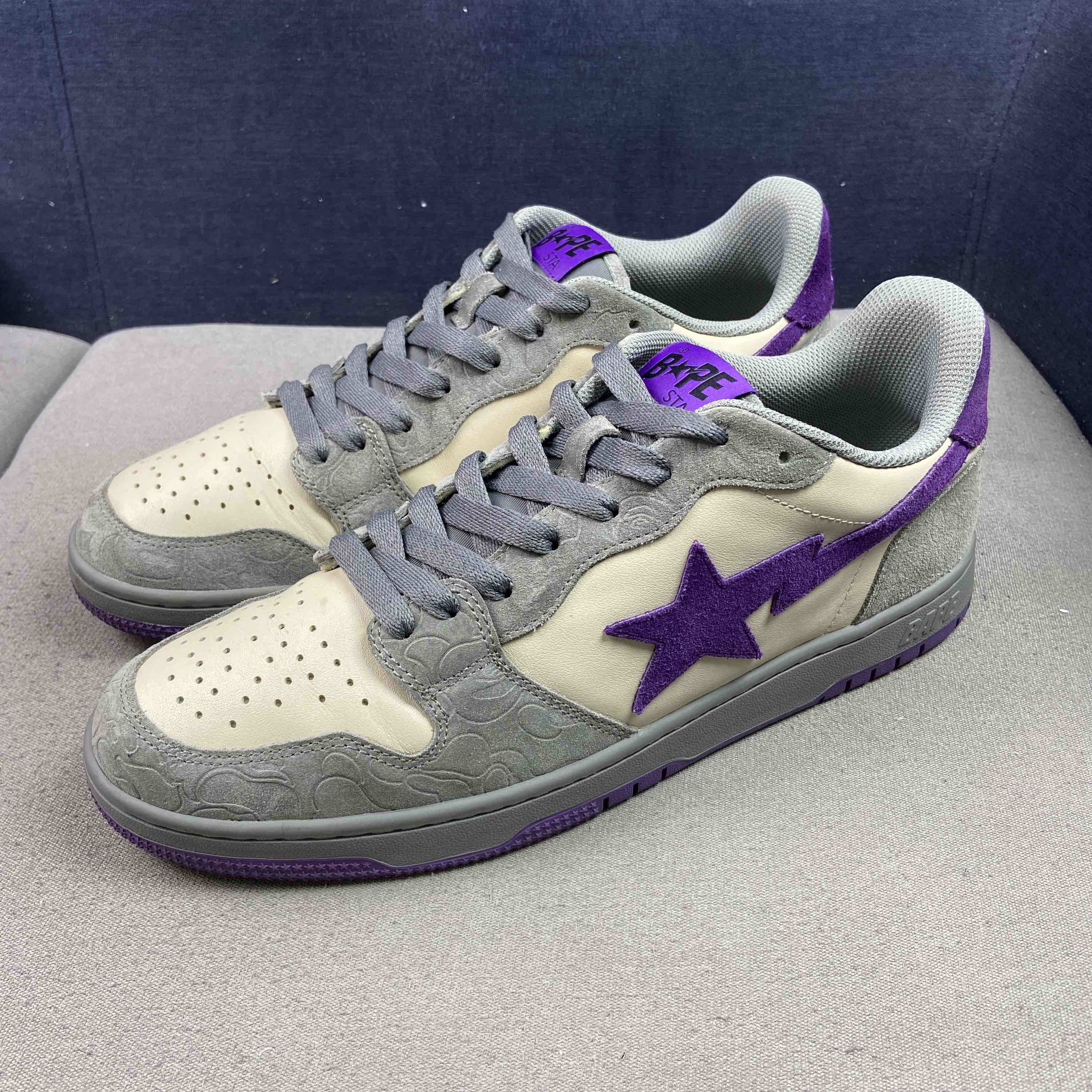 Bape A Bathing Ape Bape Sta Purple Gray Sneakers Size 11 Size US 12 / EU 45 - 1 Thumbnail