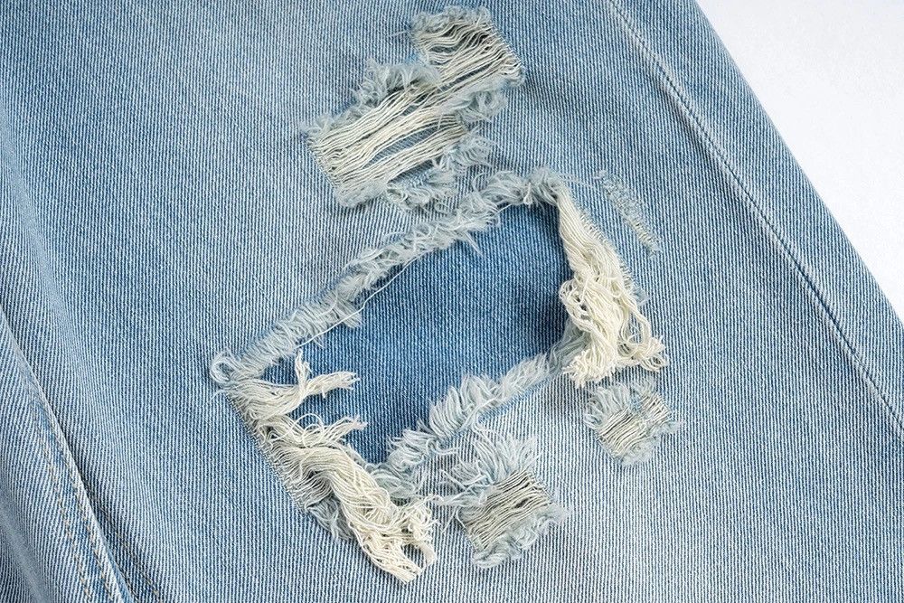 Designer × Jean Baggy Flared Wide Leg Striped Rusty Jeans Size US 31 - 7 Thumbnail