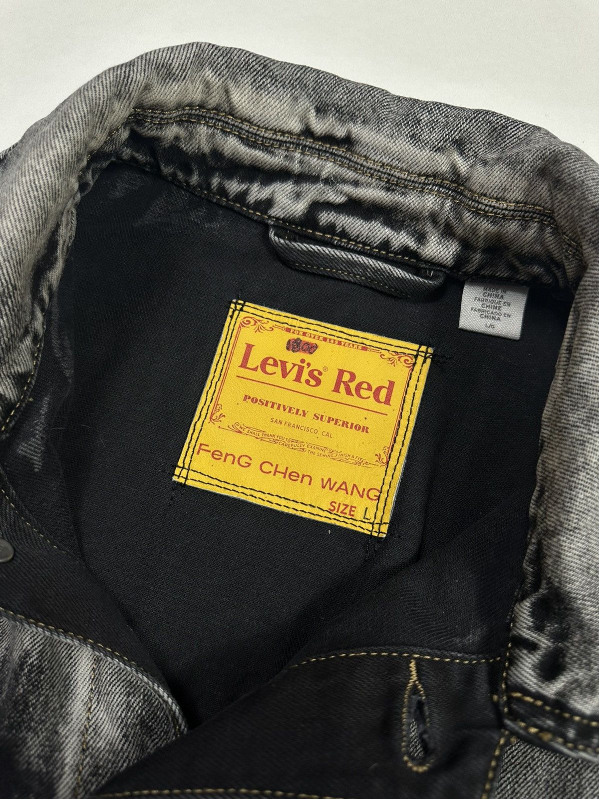 Feng Chen Wang × Levi's FENG CHEN WANG Blue & Black Levi's Edition Denim Oversized Size US L / EU 52-54 / 3 - 10 Thumbnail